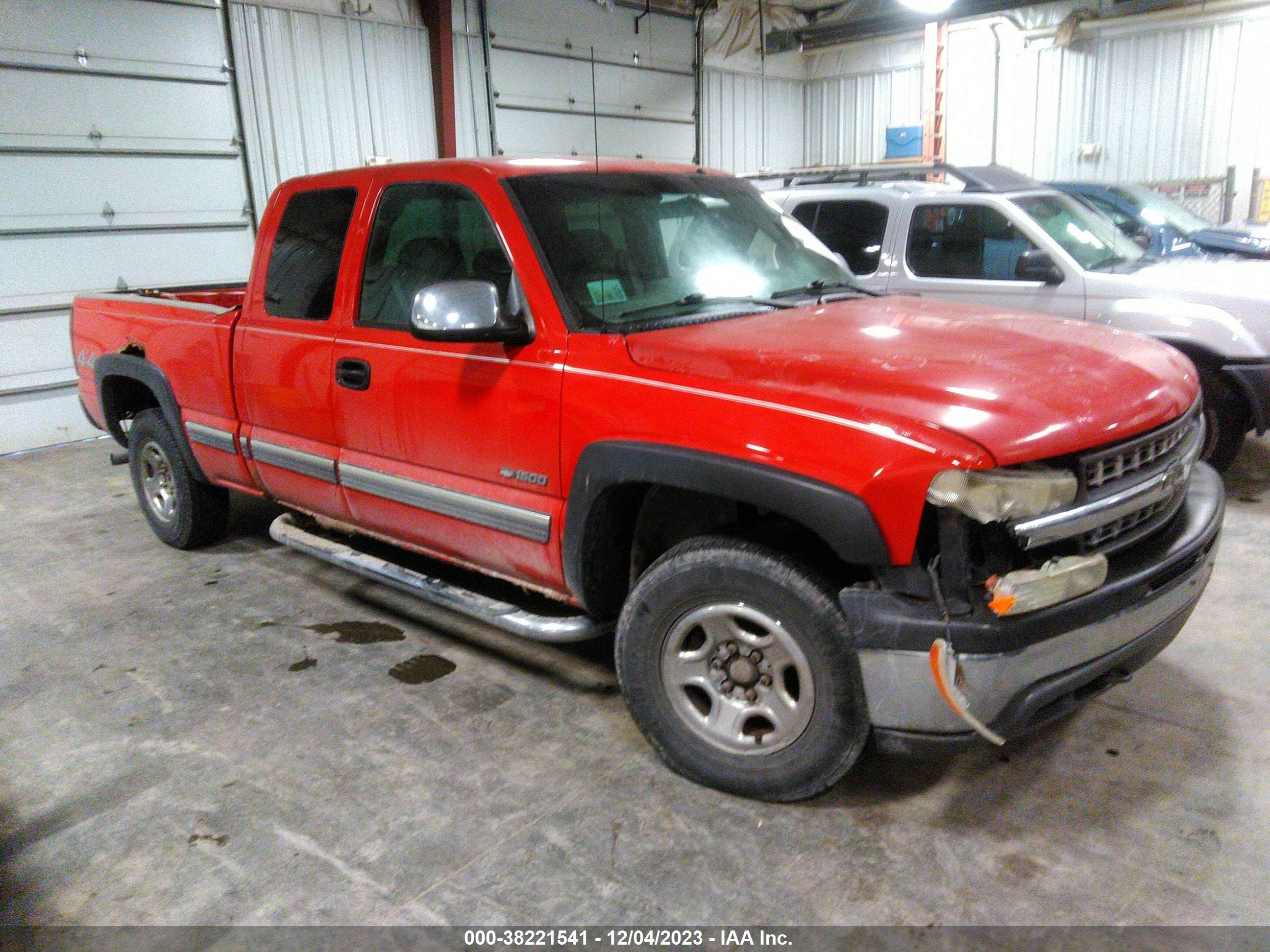 CHEVROLET SILVERADO 2002 2gcek19t721252743