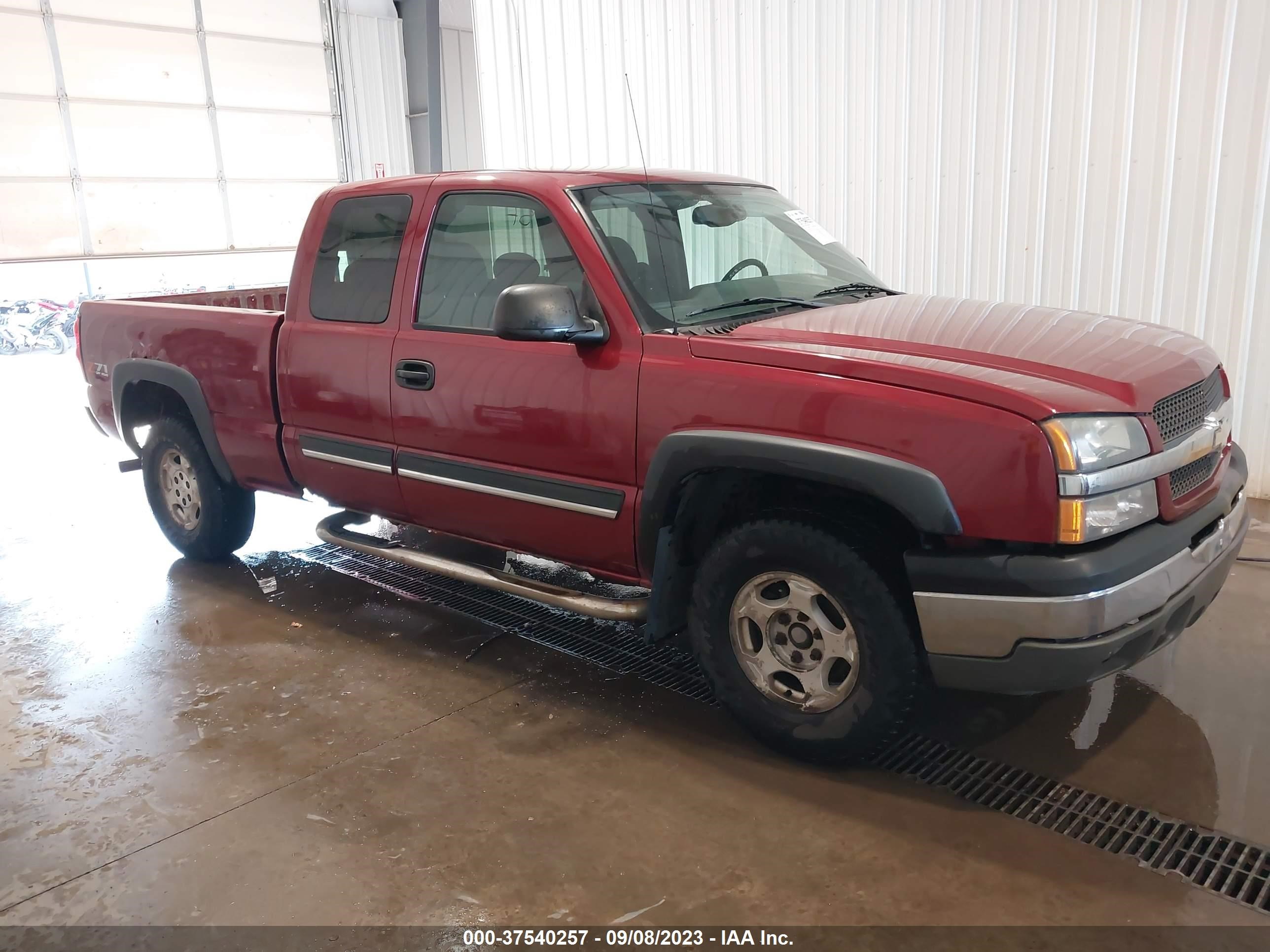 CHEVROLET SILVERADO 2004 2gcek19t741122772