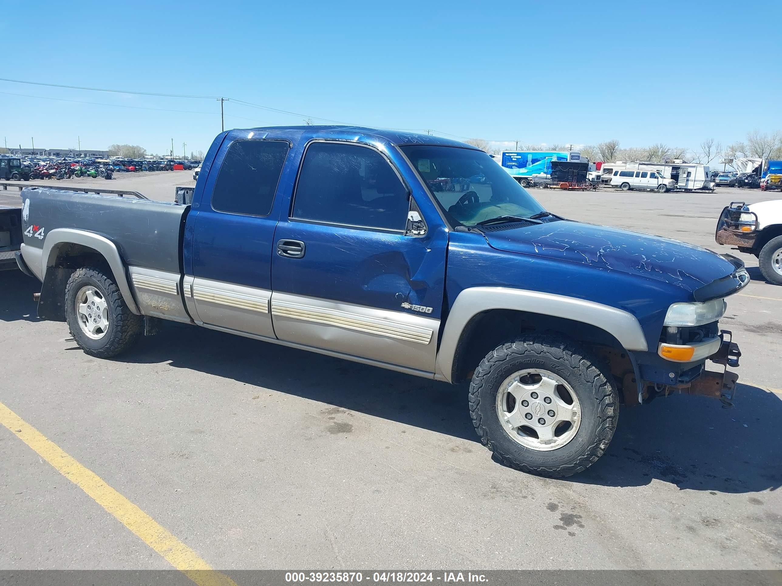 CHEVROLET SILVERADO 2002 2gcek19t821344945