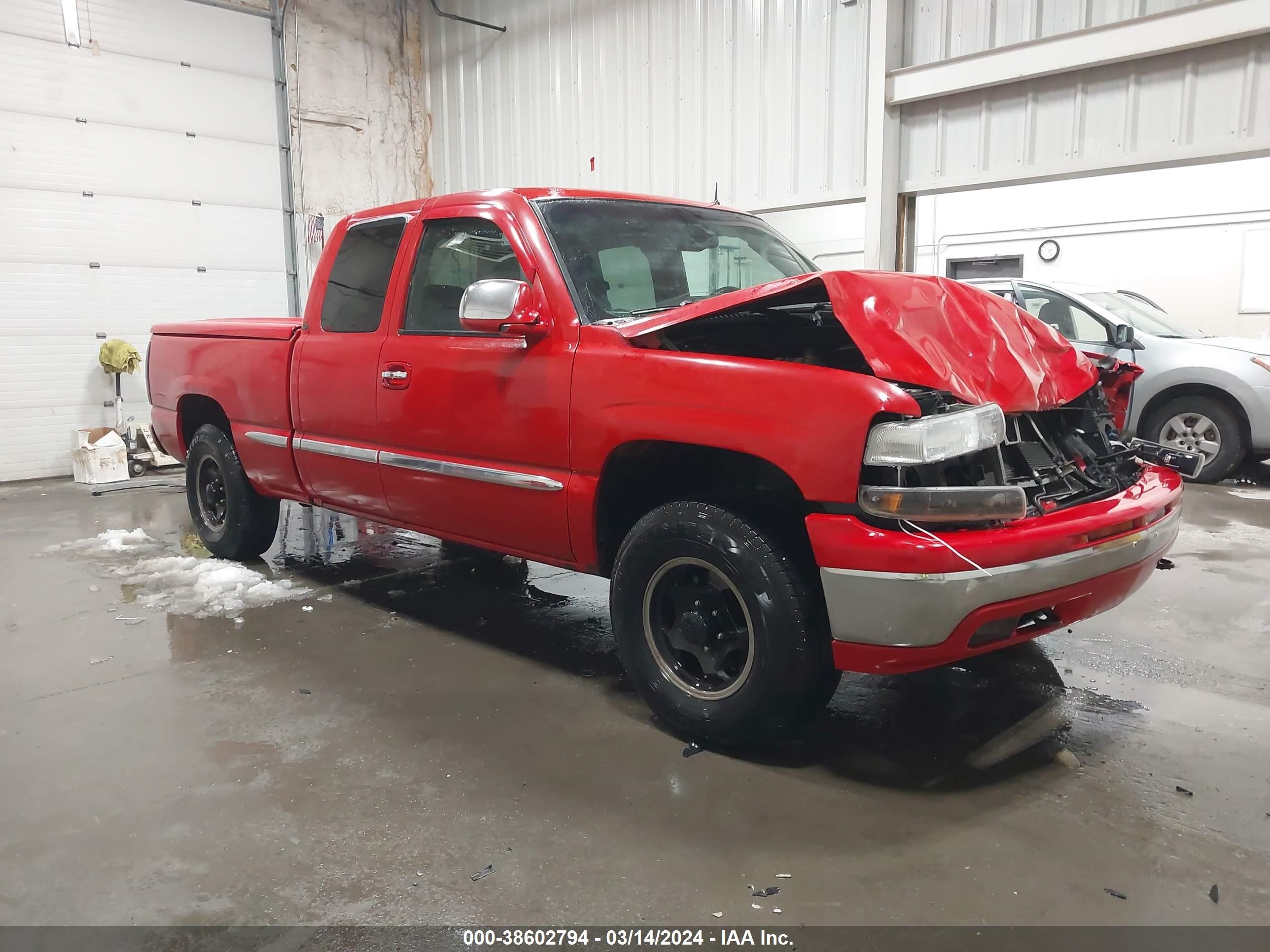 CHEVROLET SILVERADO 2002 2gcek19tx21156802