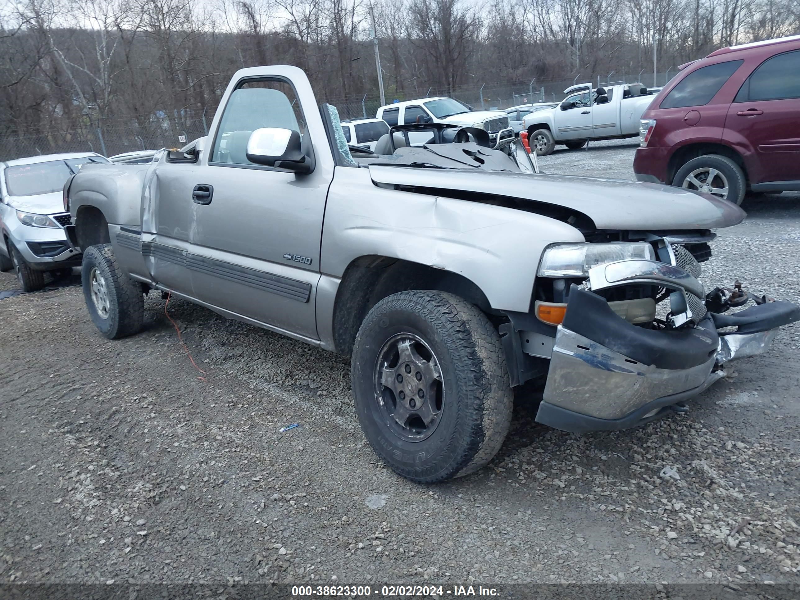 CHEVROLET SILVERADO 2002 2gcek19tx21246676