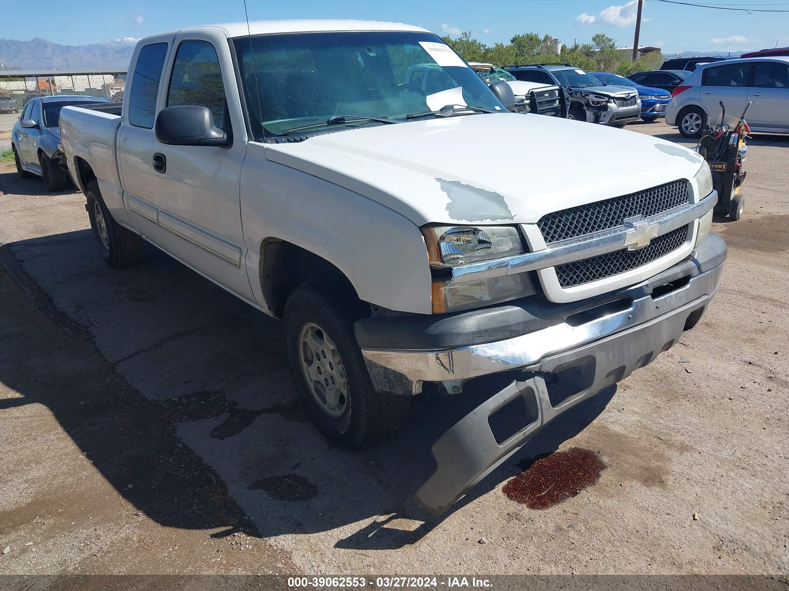 CHEVROLET SILVERADO 2004 2gcek19tx41270186