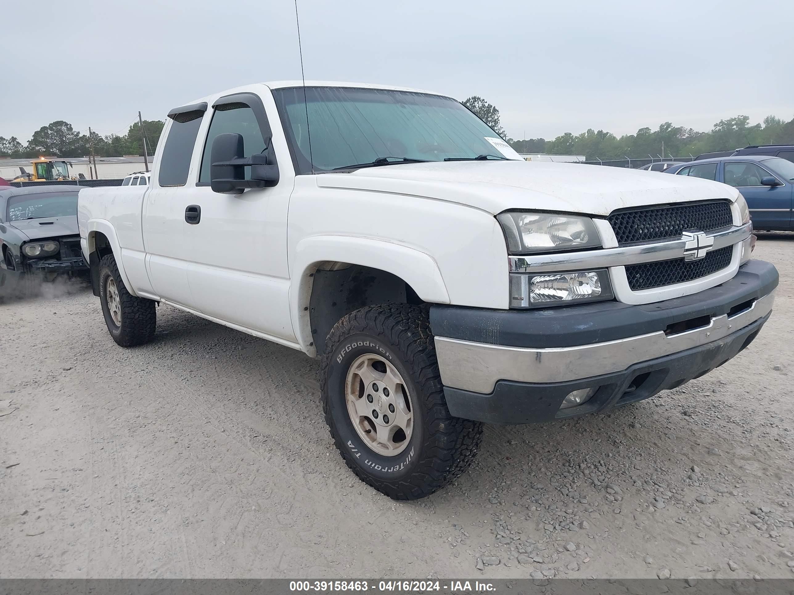 CHEVROLET SILVERADO 2004 2gcek19tx41307950