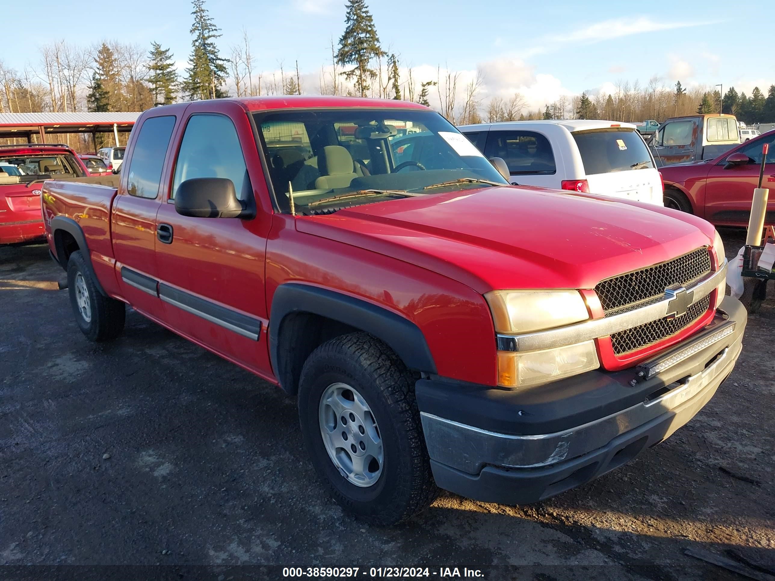 CHEVROLET SILVERADO 2004 2gcek19tx41393017