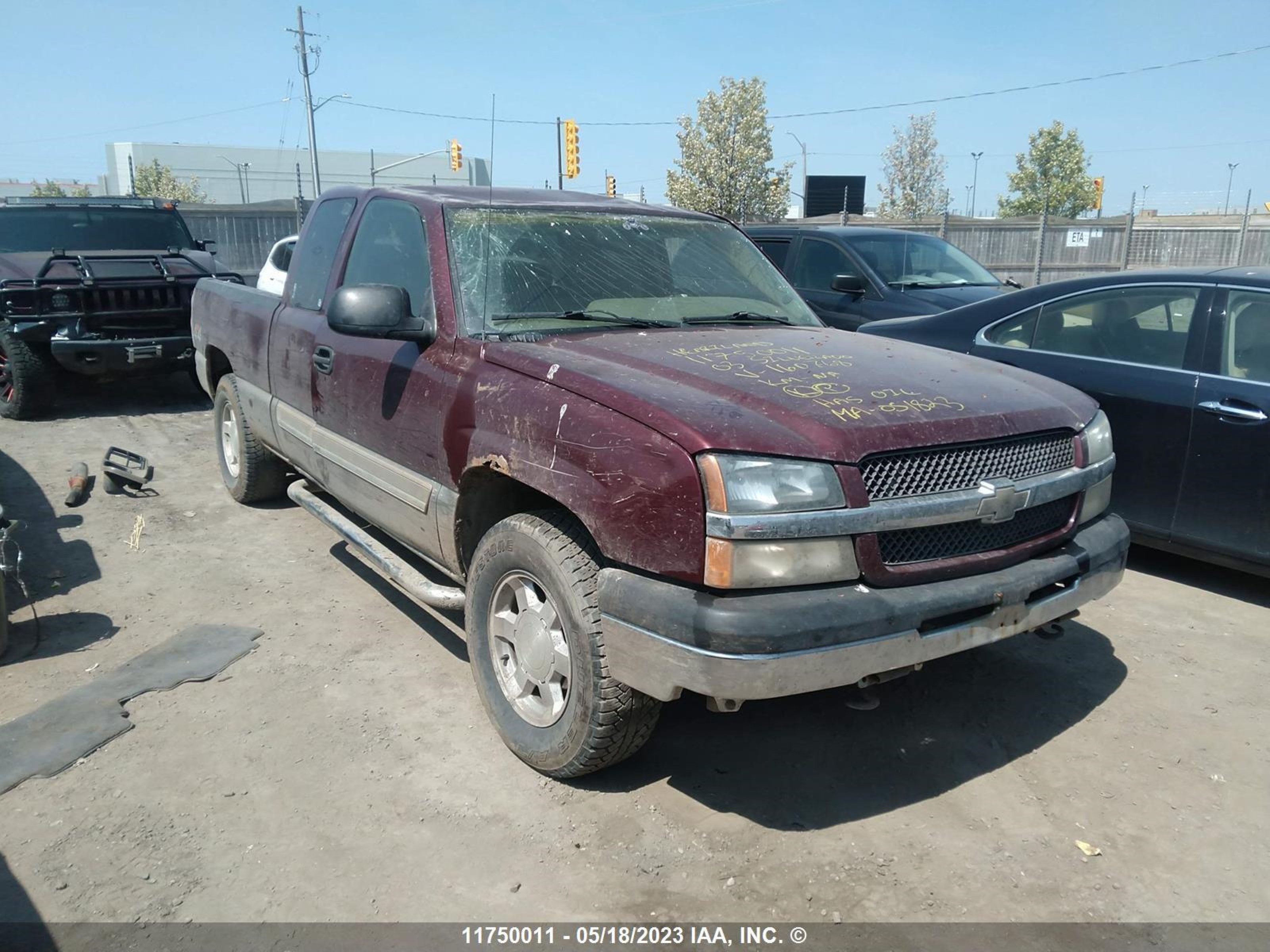 CHEVROLET SILVERADO 2003 2gcek19v831160768