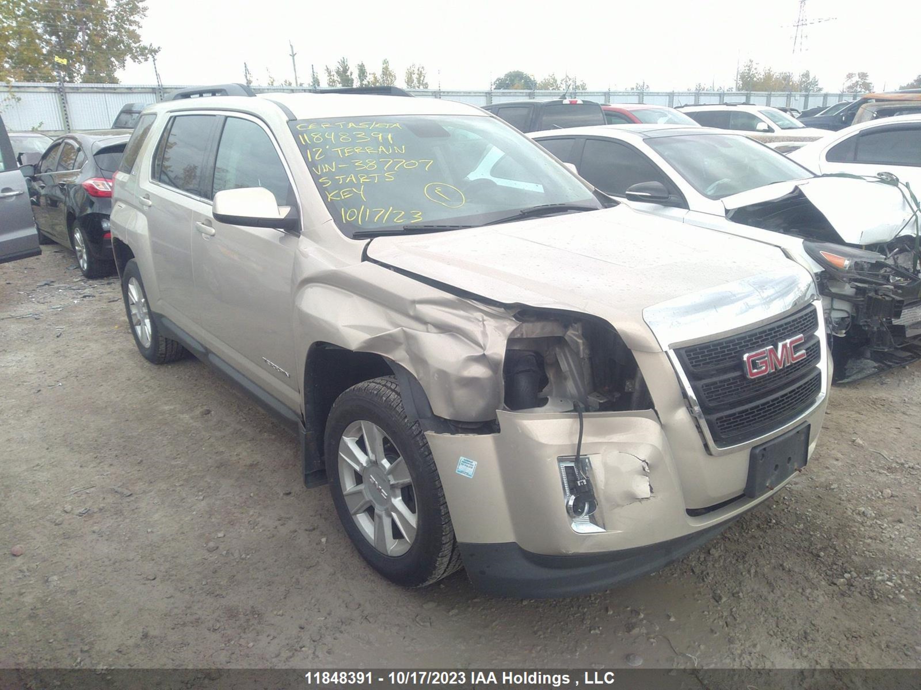 GMC TERRAIN 2012 2gkfltek5c6387707