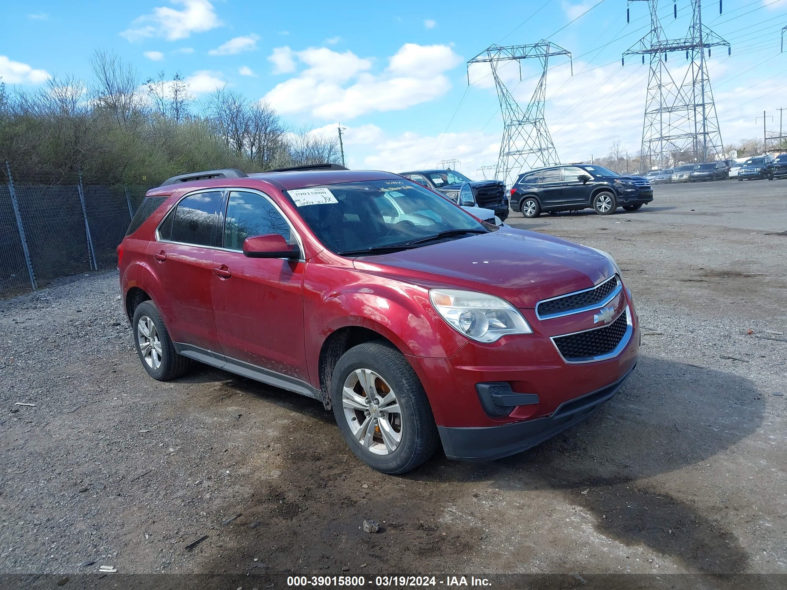 CHEVROLET EQUINOX 2012 2gnfleek6c6358800