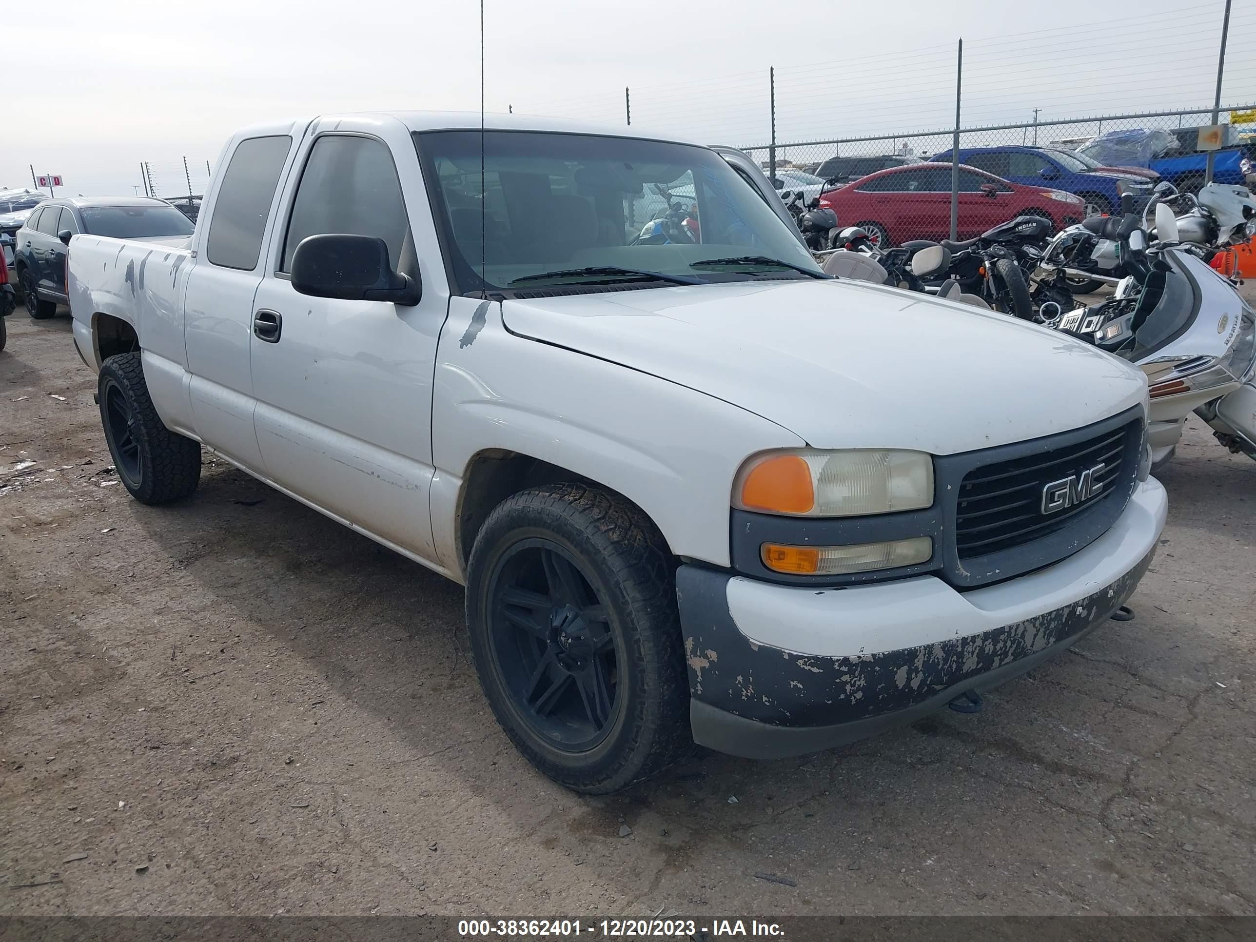 GMC SIERRA 2001 2gtec19tx11310002