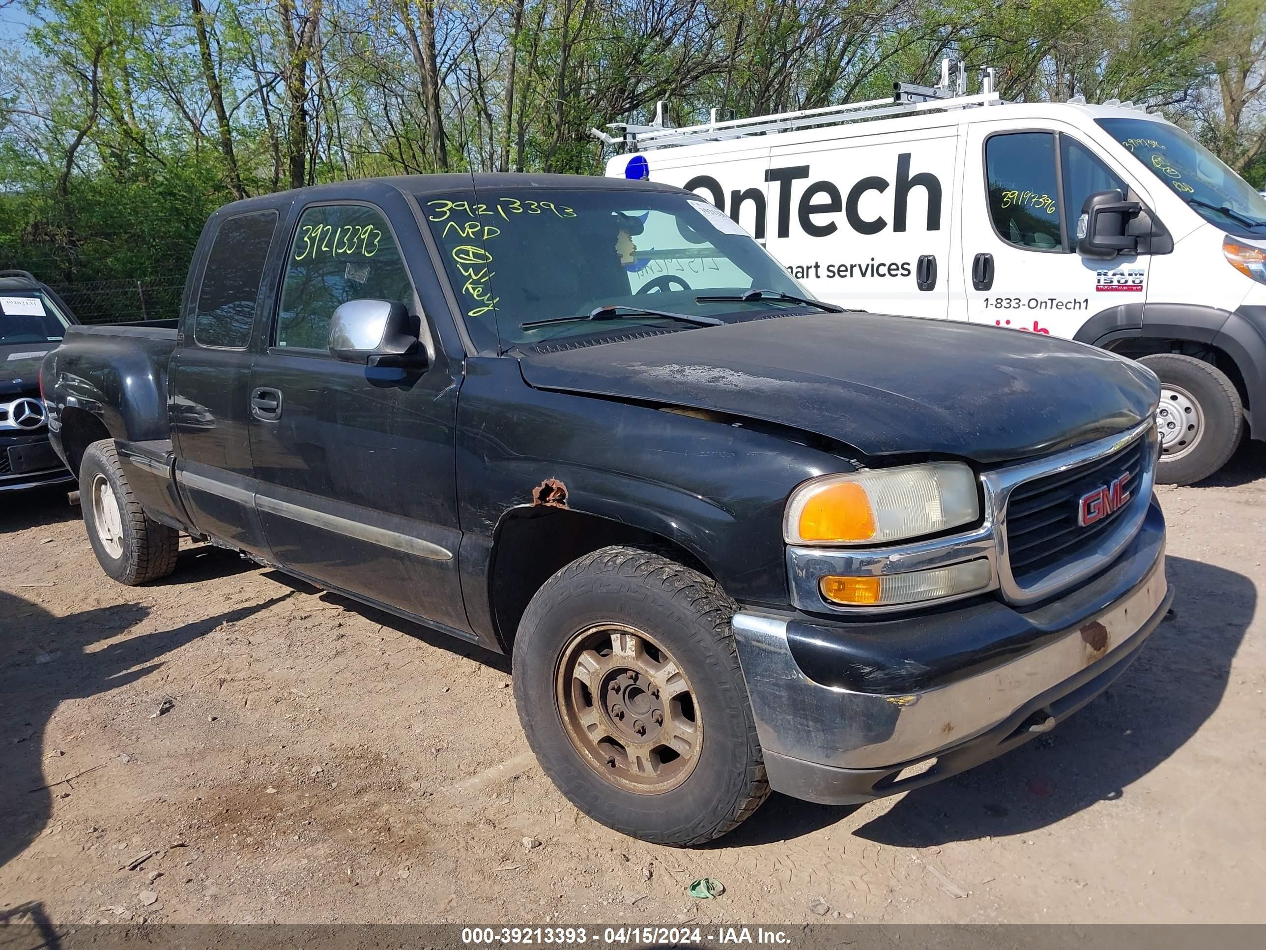 GMC SIERRA 2001 2gtec19tx11333361