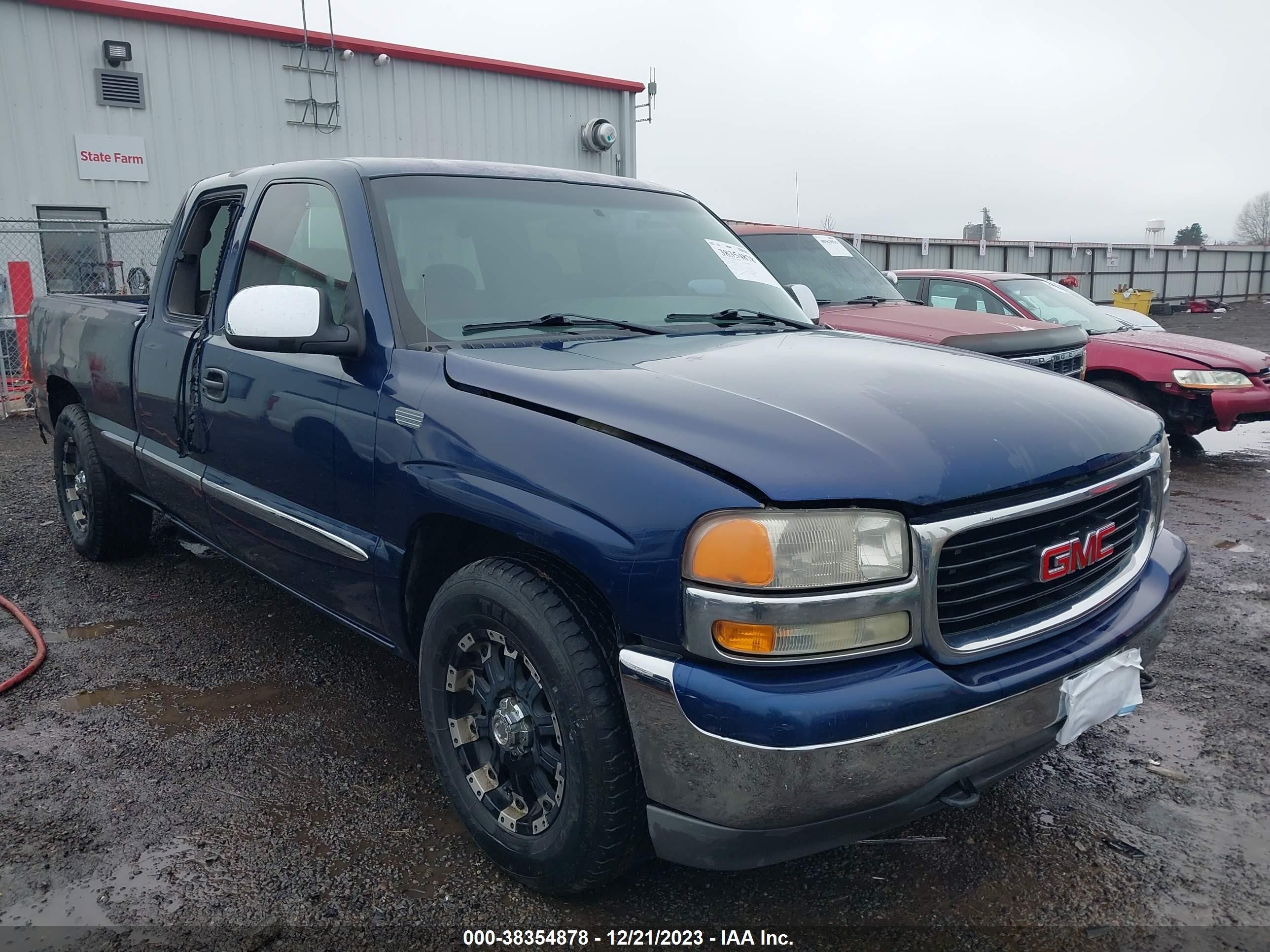 GMC SIERRA 2001 2gtec19v011142324