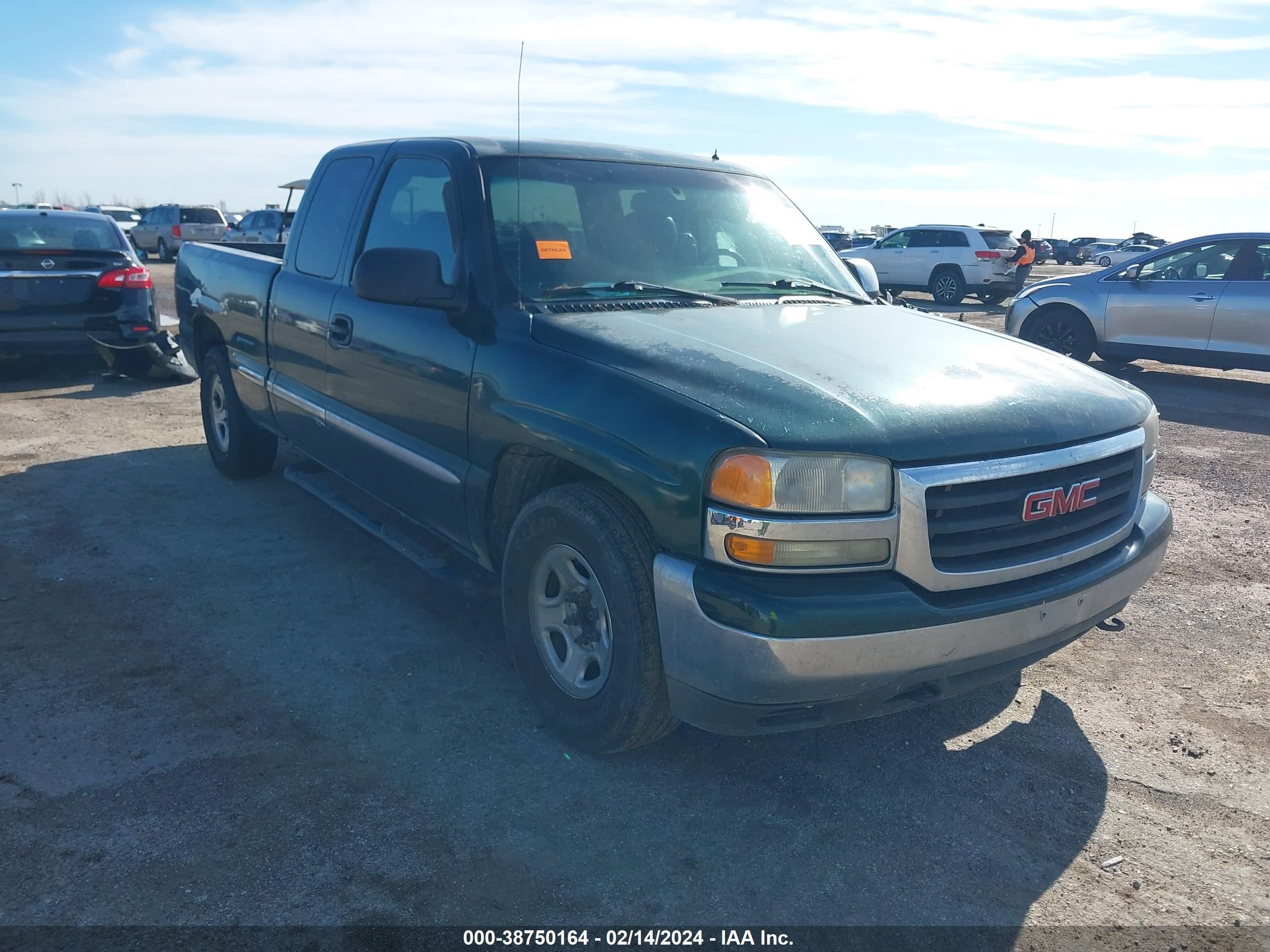 GMC SIERRA 2002 2gtec19v221262420