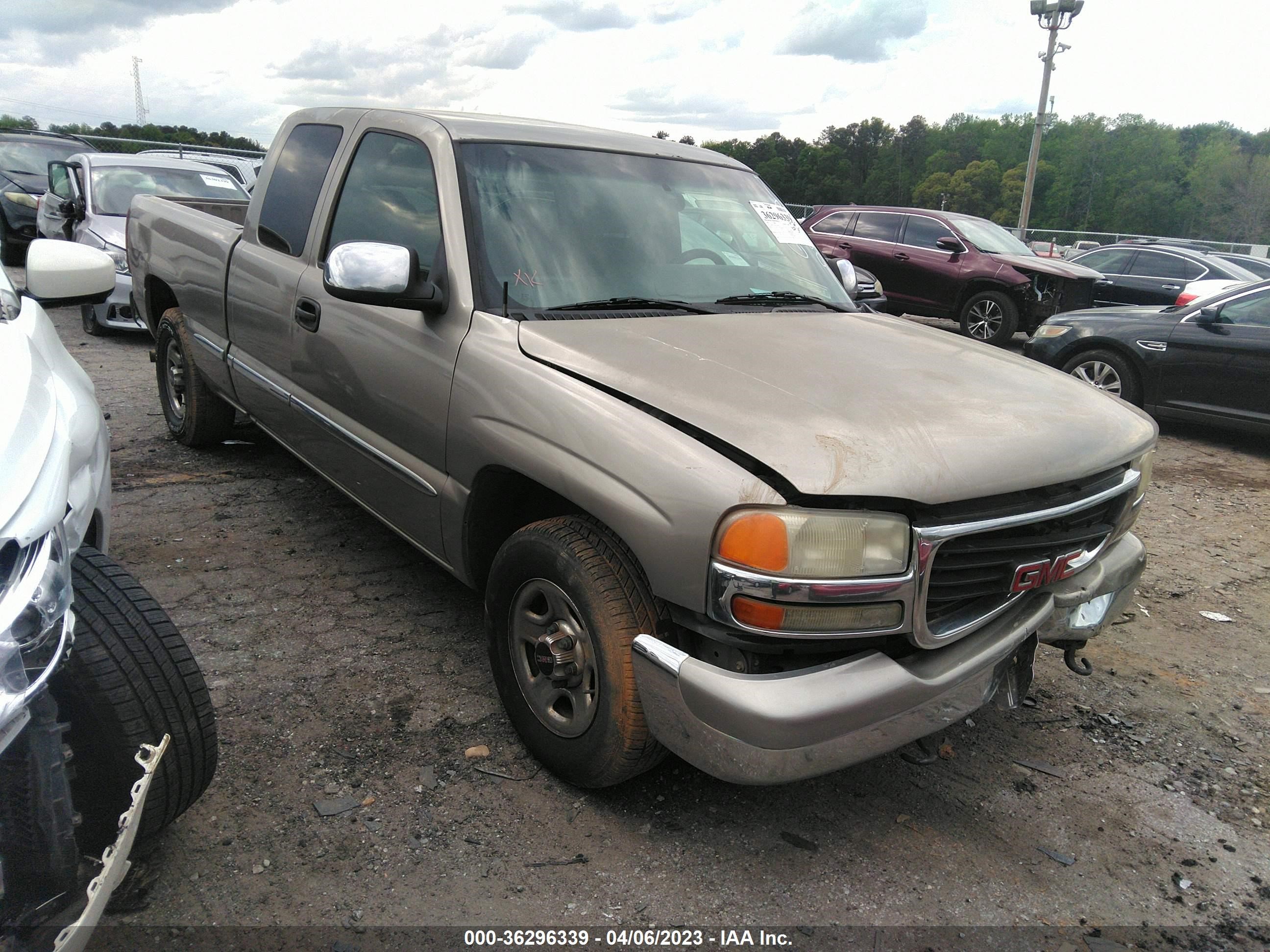 GMC SIERRA 2002 2gtec19v421127830