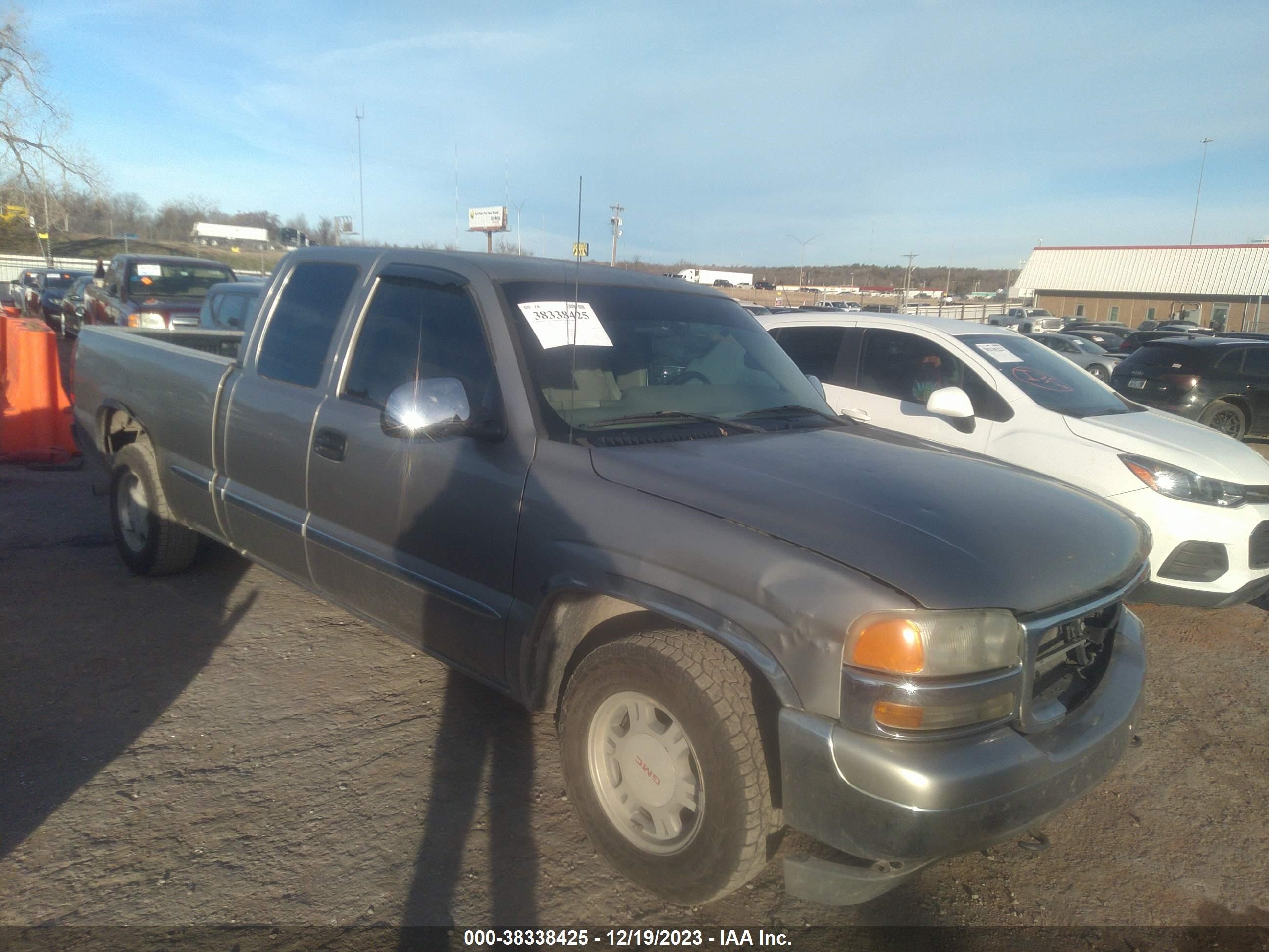 GMC SIERRA 2002 2gtec19v721186600