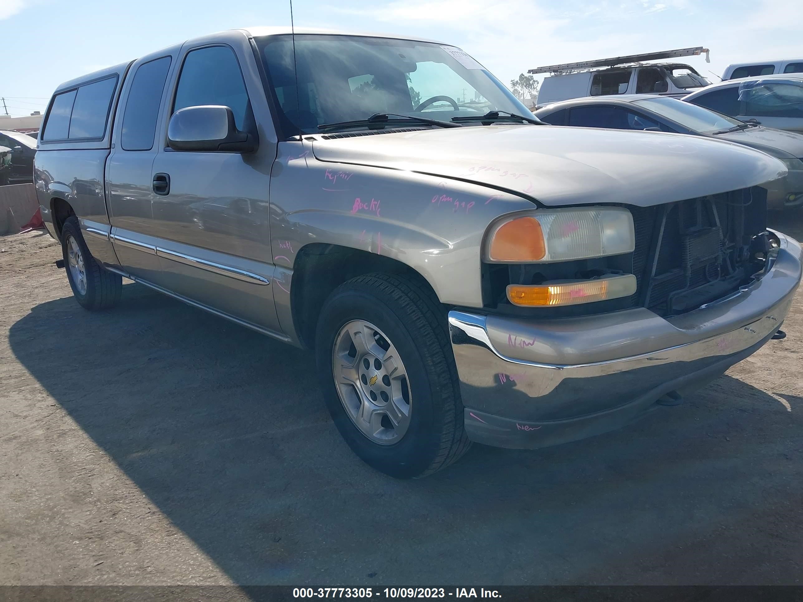 GMC SIERRA 2002 2gtec19v921142047