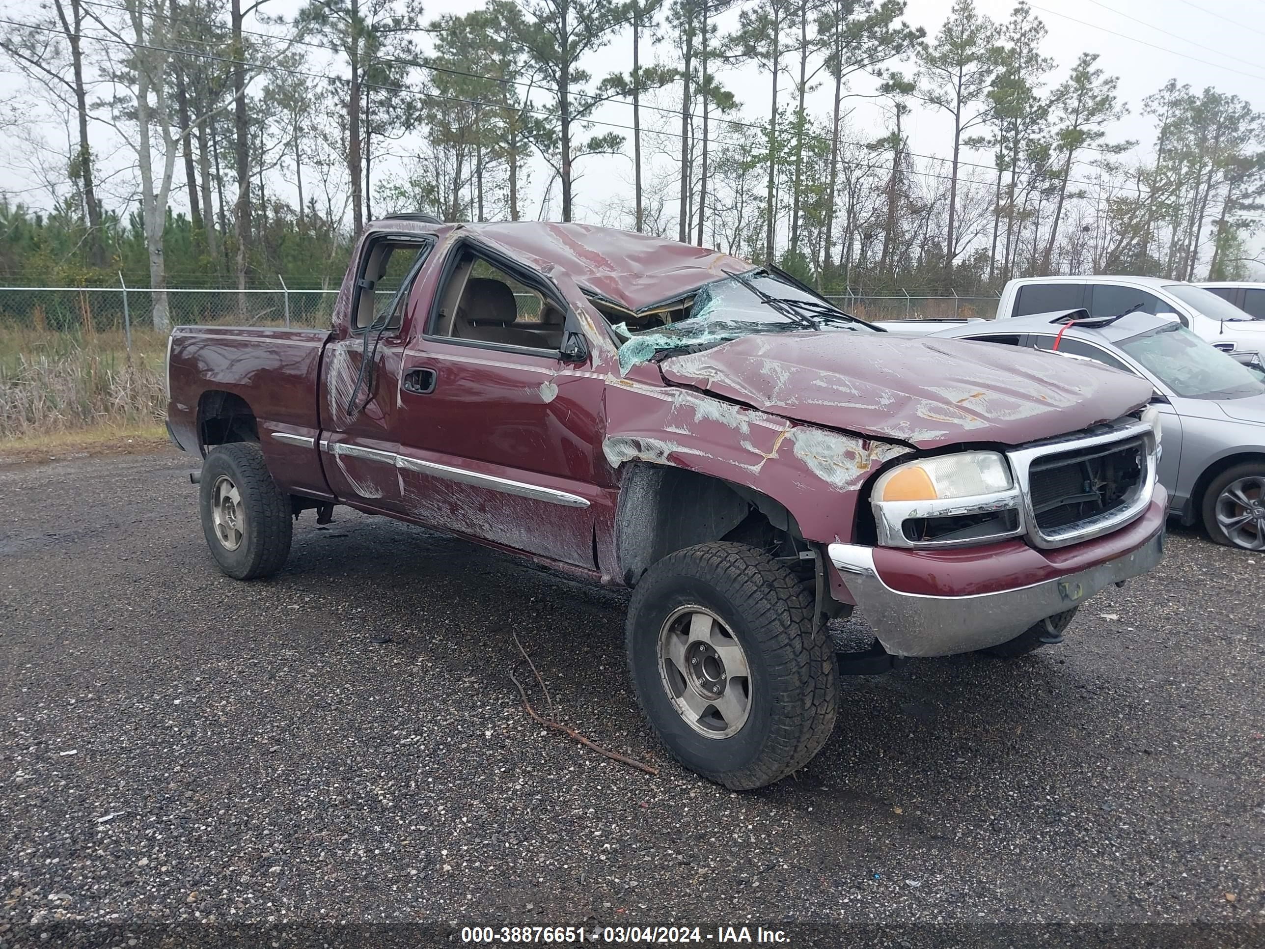 GMC SIERRA 2002 2gtec19v921375958