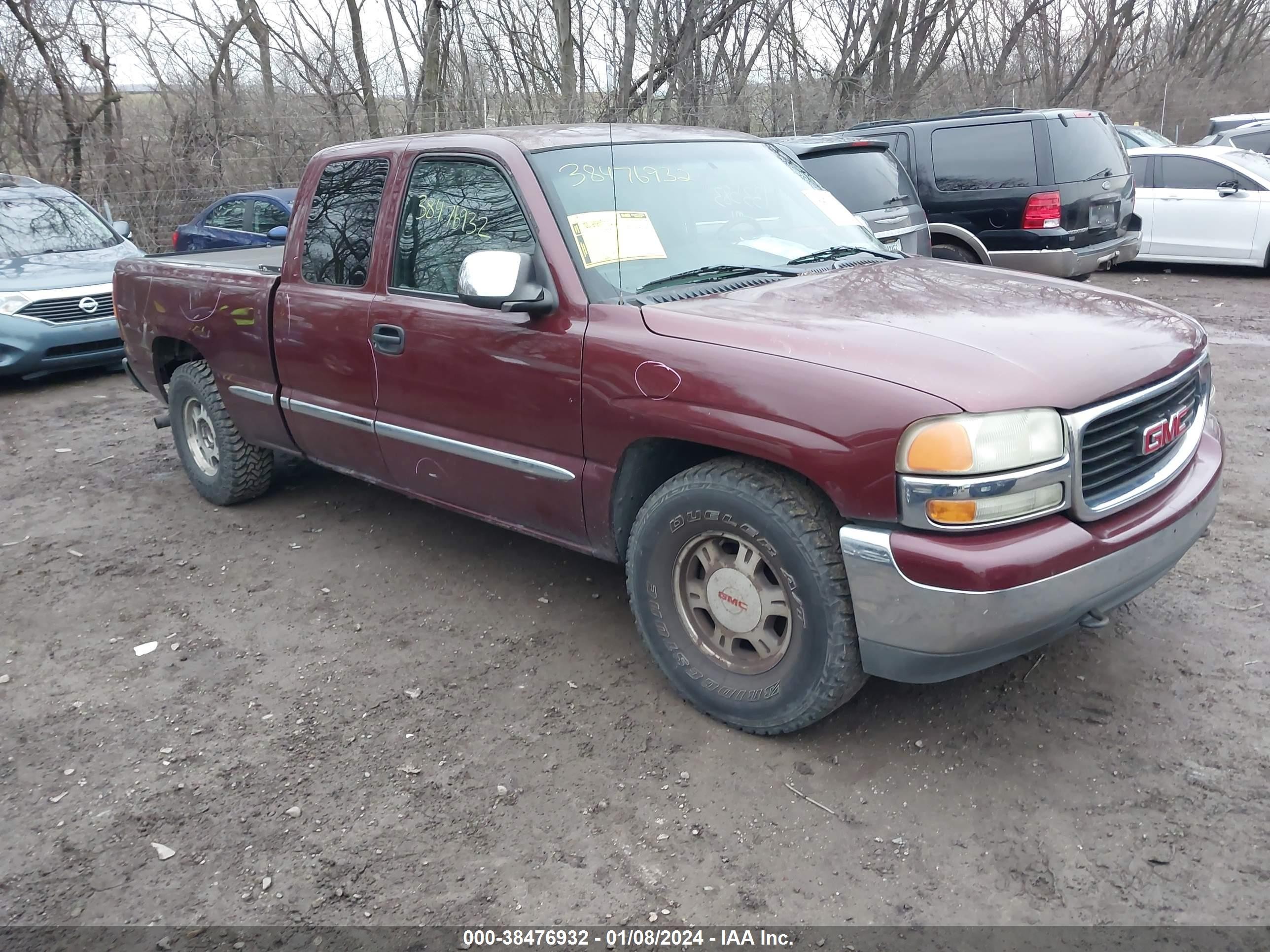 GMC SIERRA 2002 2gtec19vx21354617