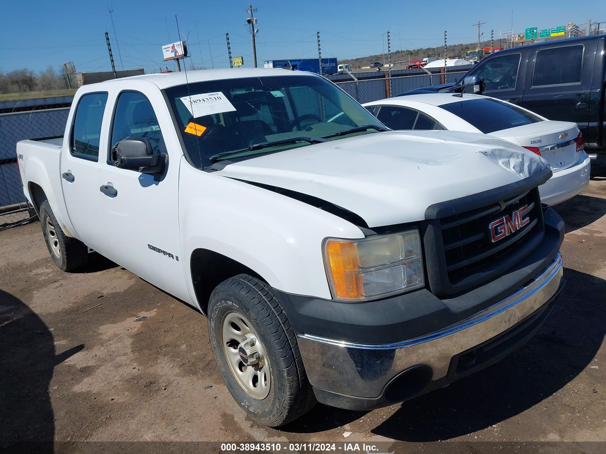 GMC SIERRA 2008 2gtek13c281127571