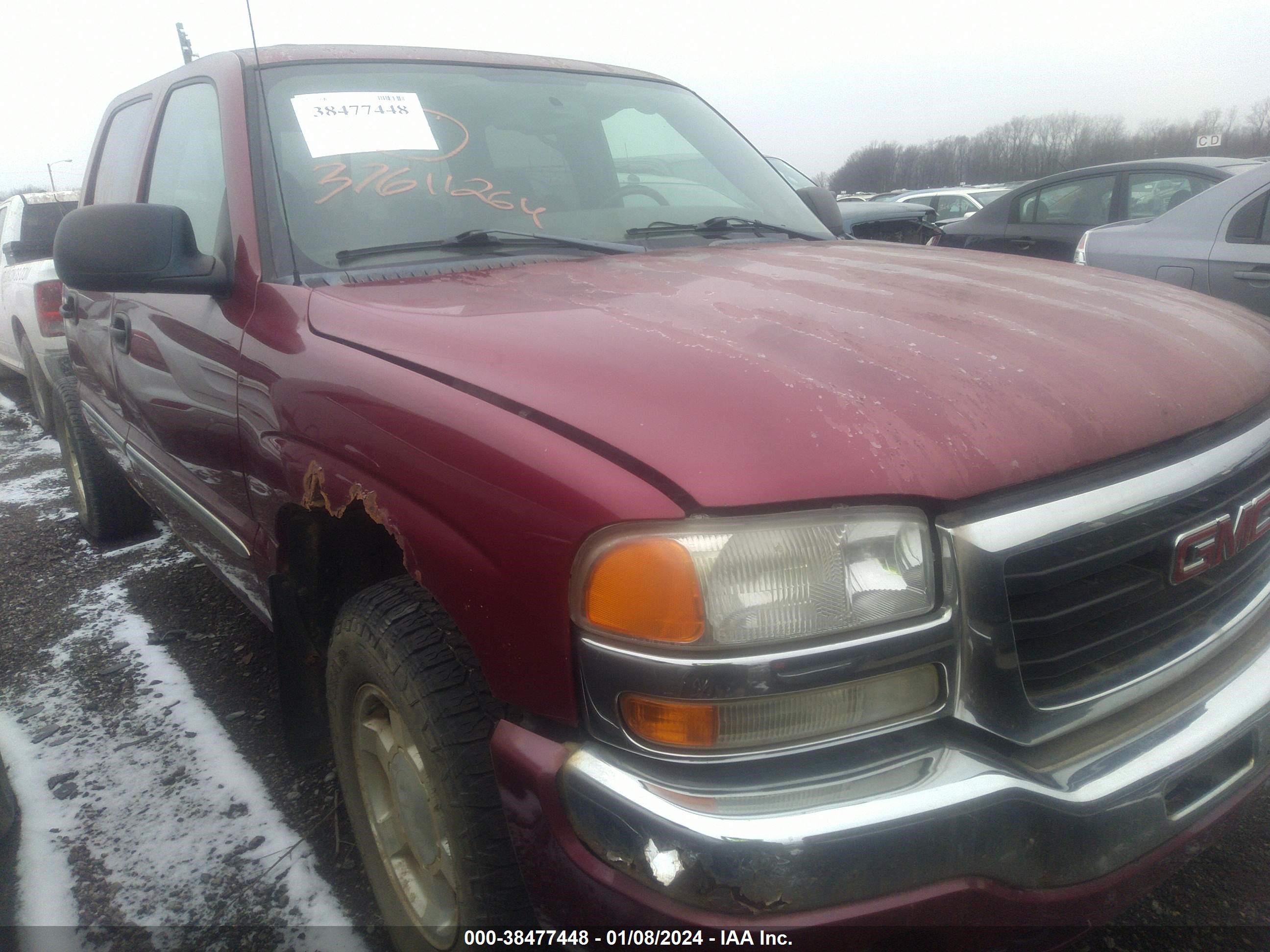 GMC SIERRA 2005 2gtek13tx51223041