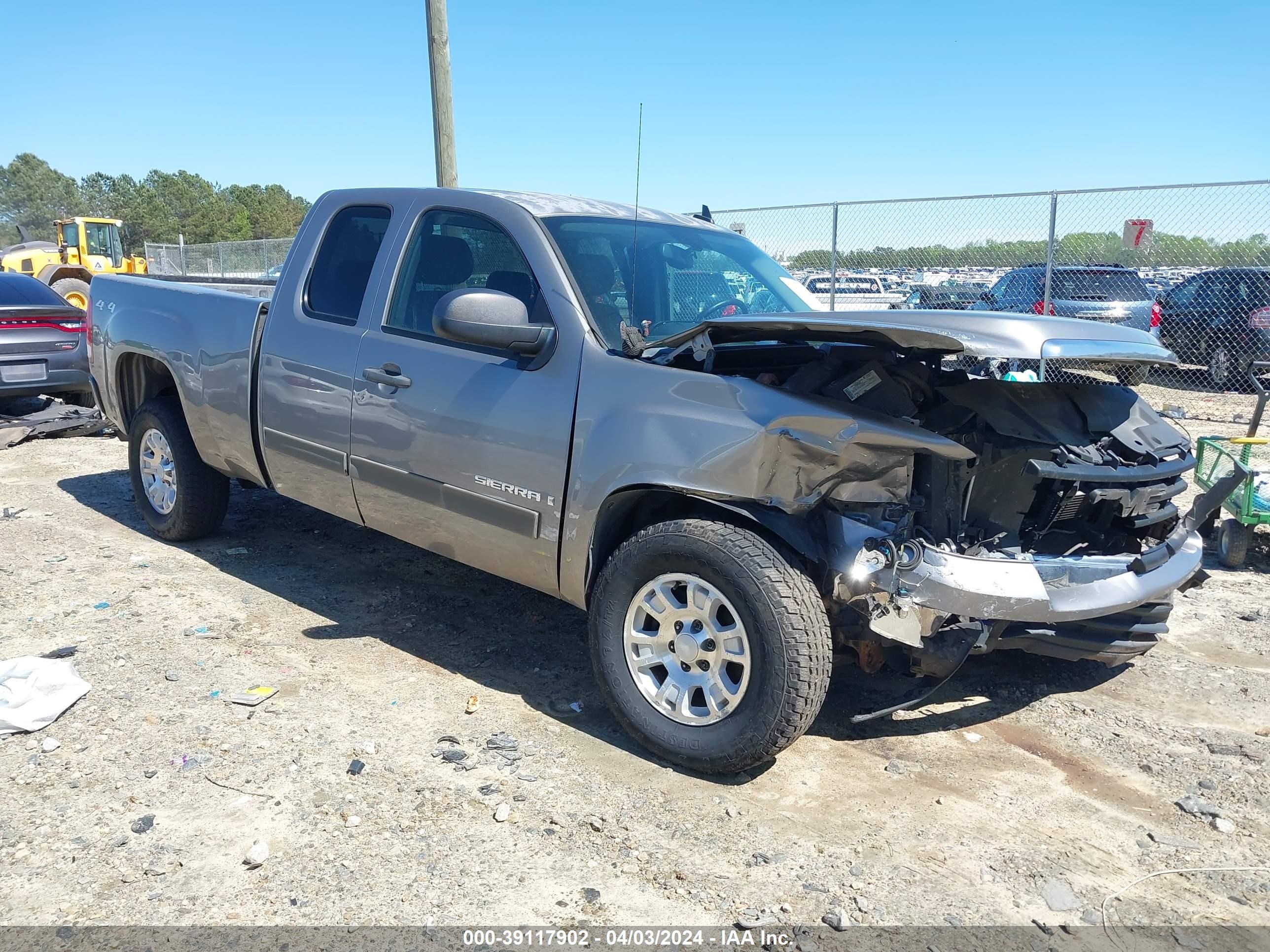 GMC SIERRA 2008 2gtek19jx81275506