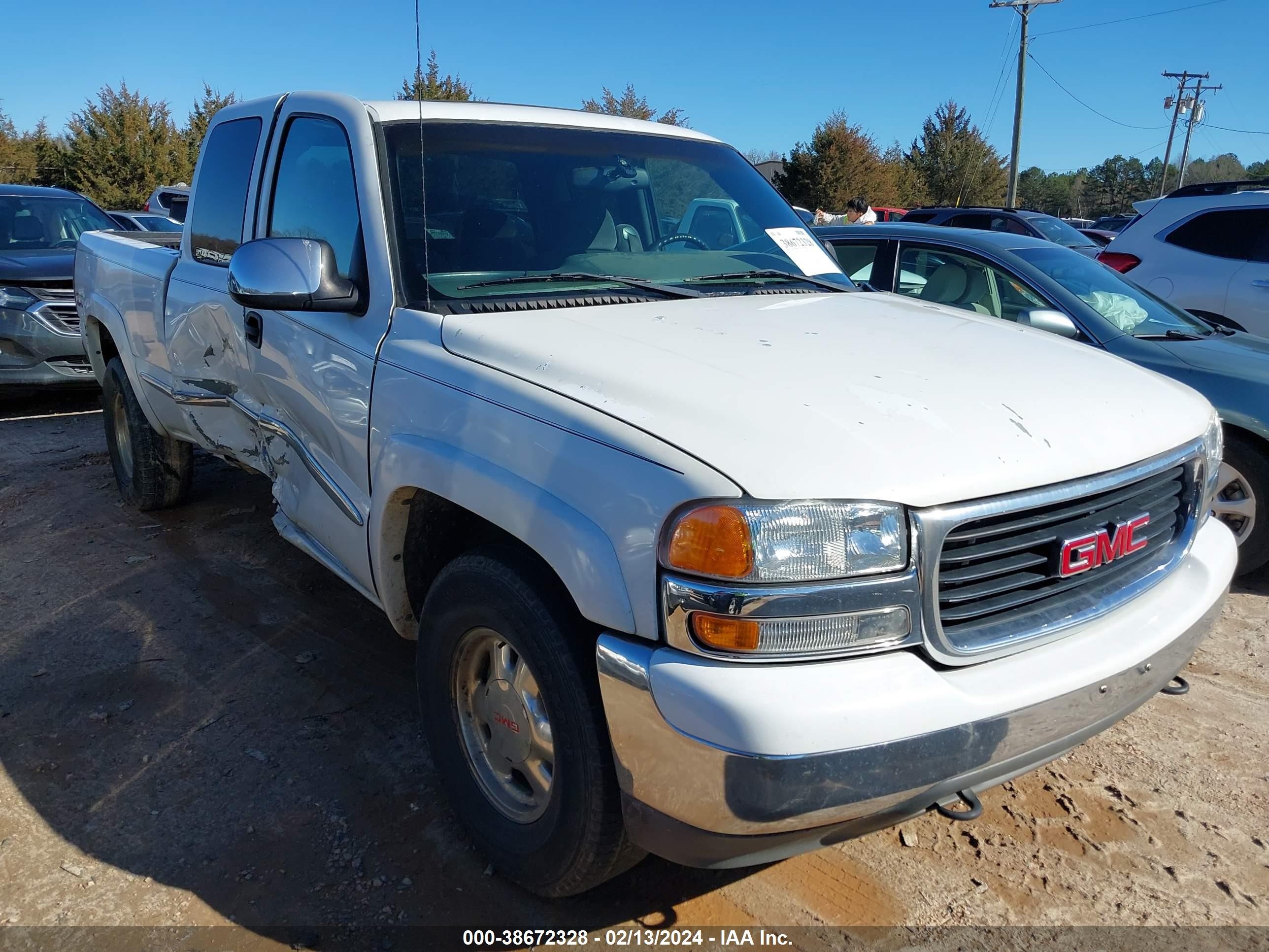 GMC SIERRA 2001 2gtek19t311345855