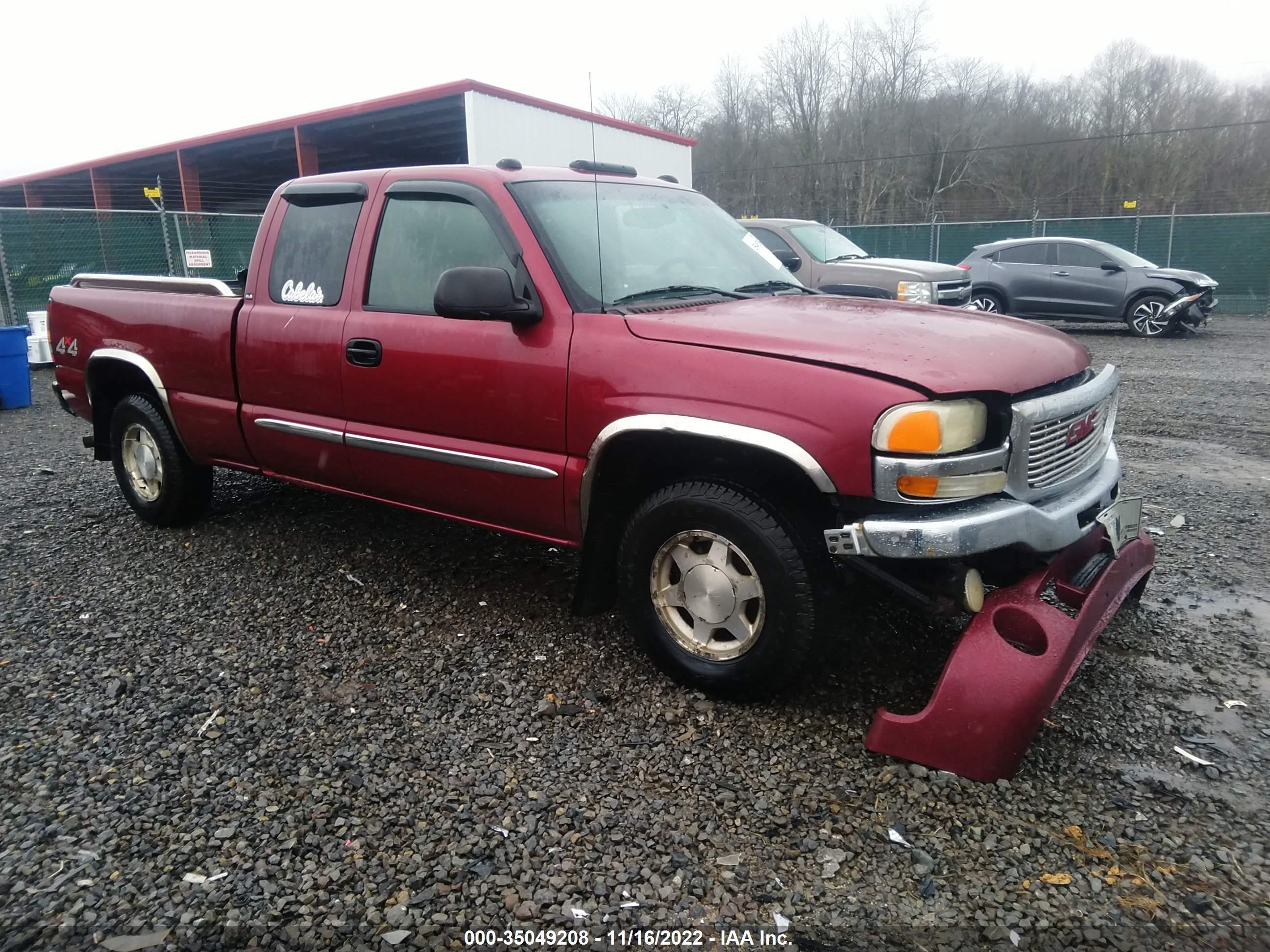 GMC SIERRA 2004 2gtek19t341278324