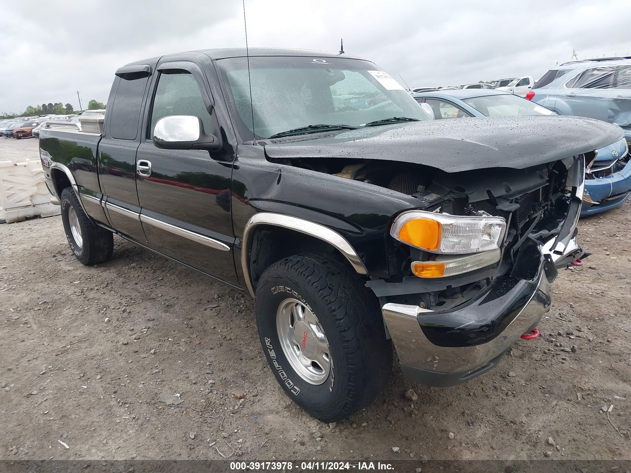 GMC SIERRA 2002 2gtek19t621286026