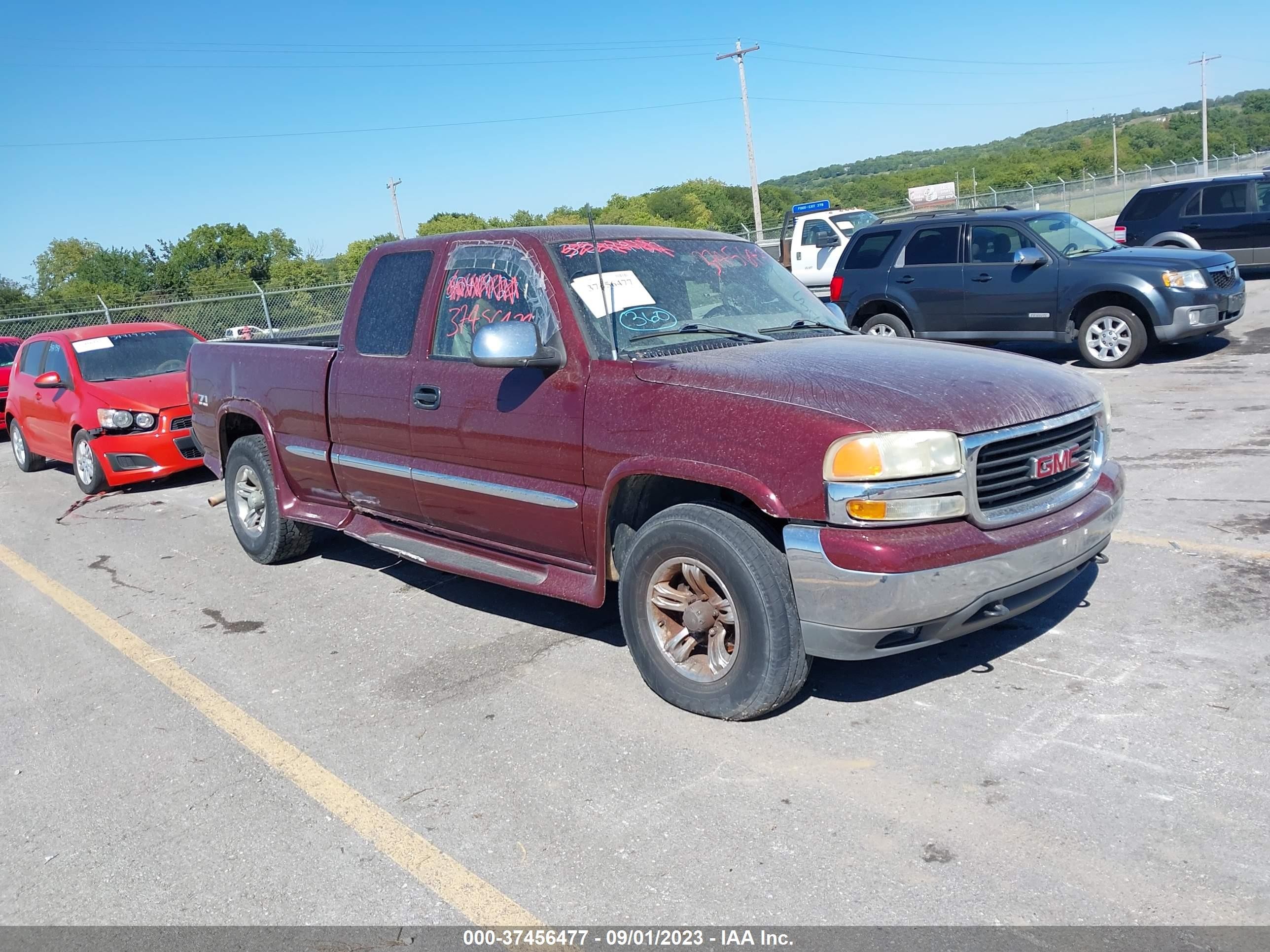 GMC SIERRA 2002 2gtek19t921315437