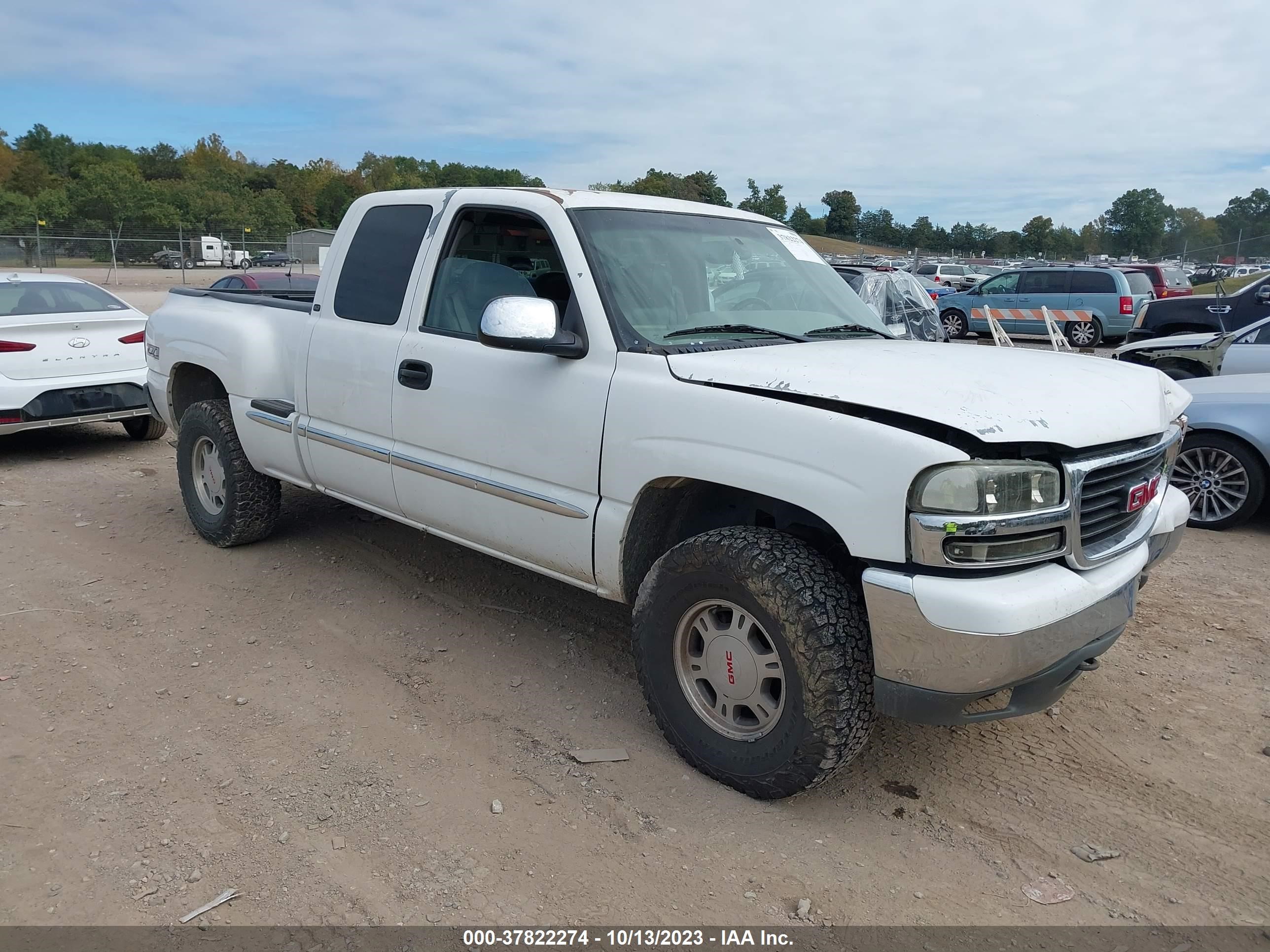 GMC SIERRA 2001 2gtek19tx11343178