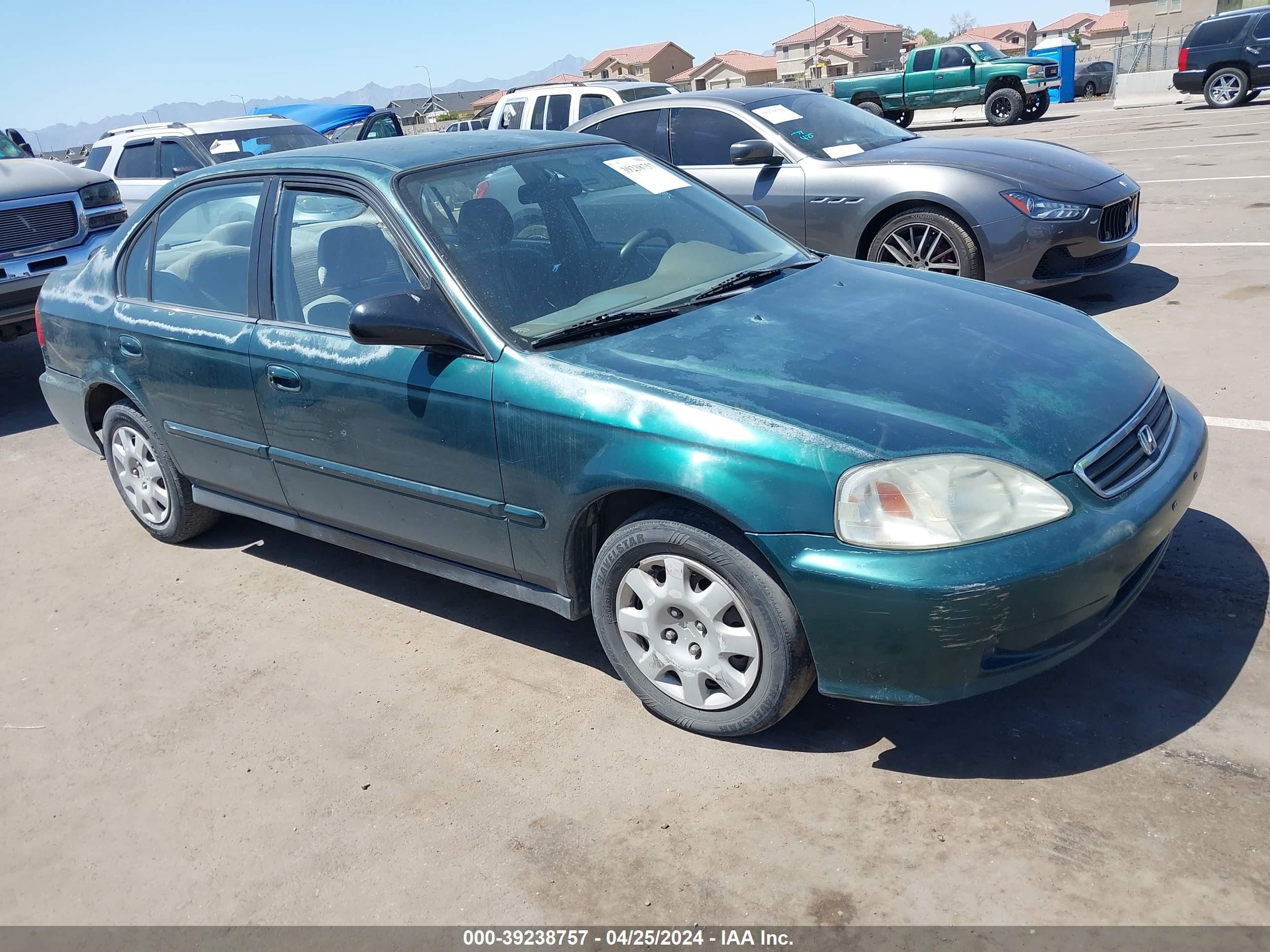 HONDA CIVIC 2000 2hgej6610yh545260