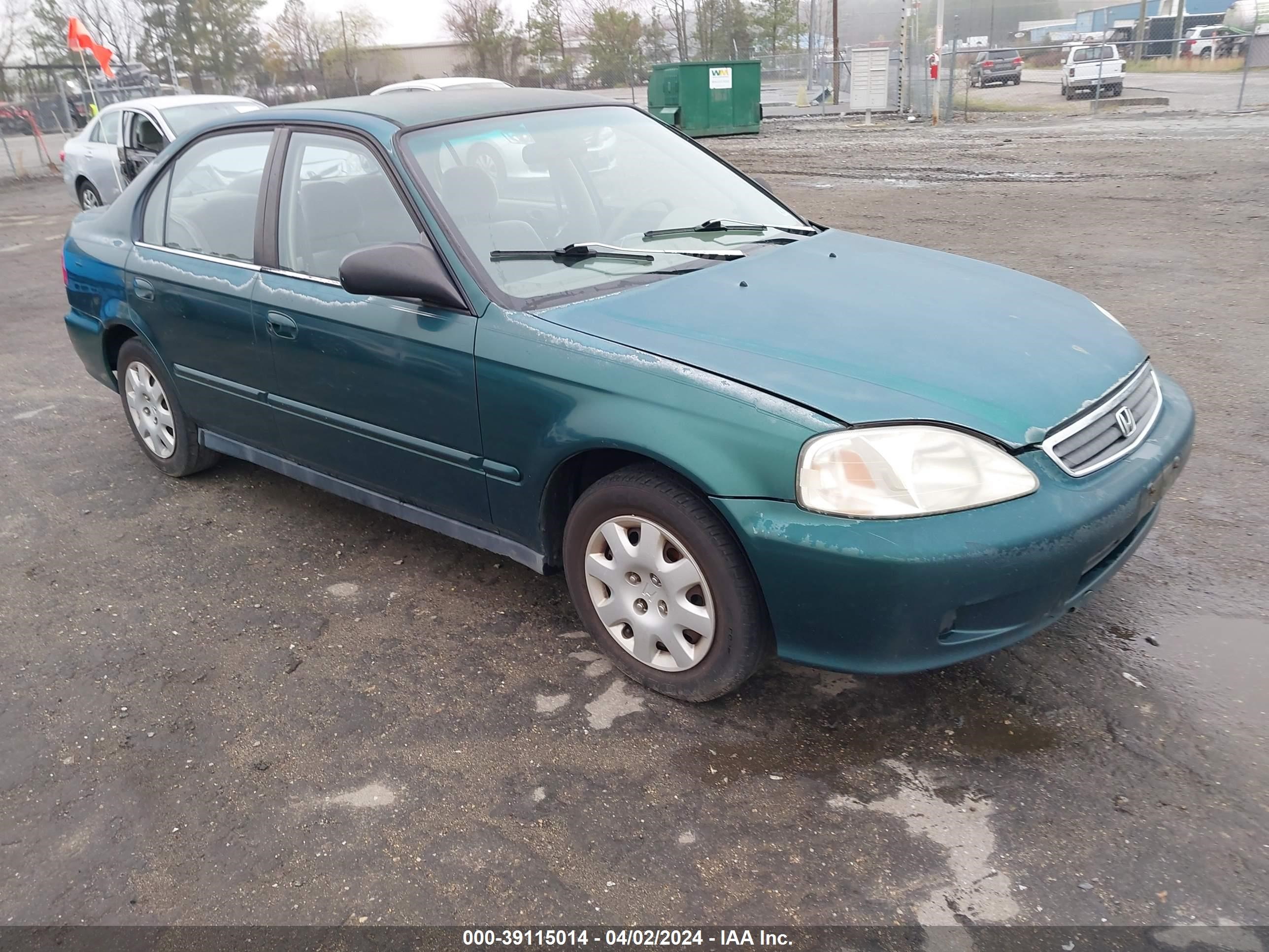 HONDA CIVIC 2000 2hgej6618yh603261