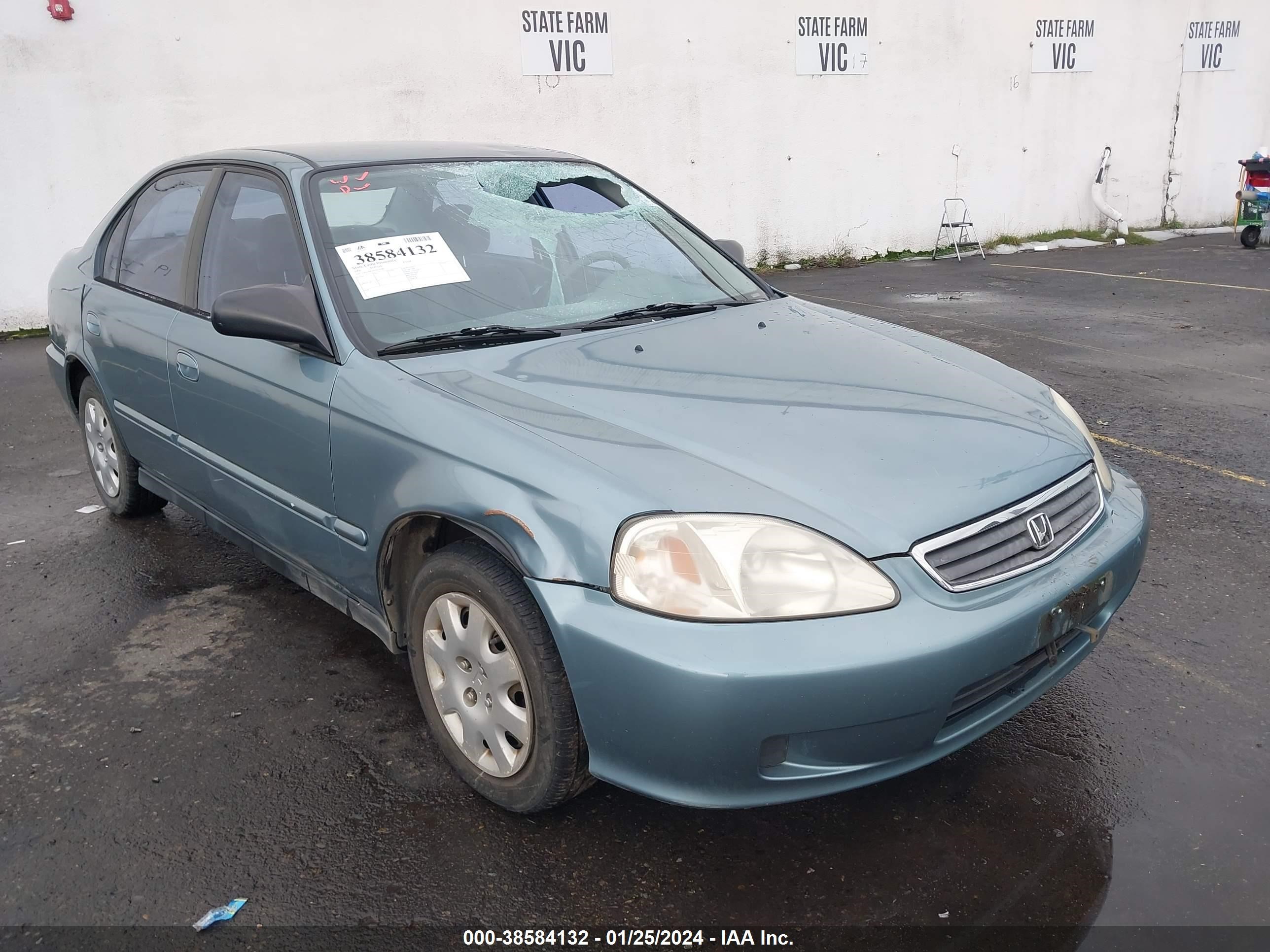 HONDA CIVIC 2000 2hgej6619yh536086