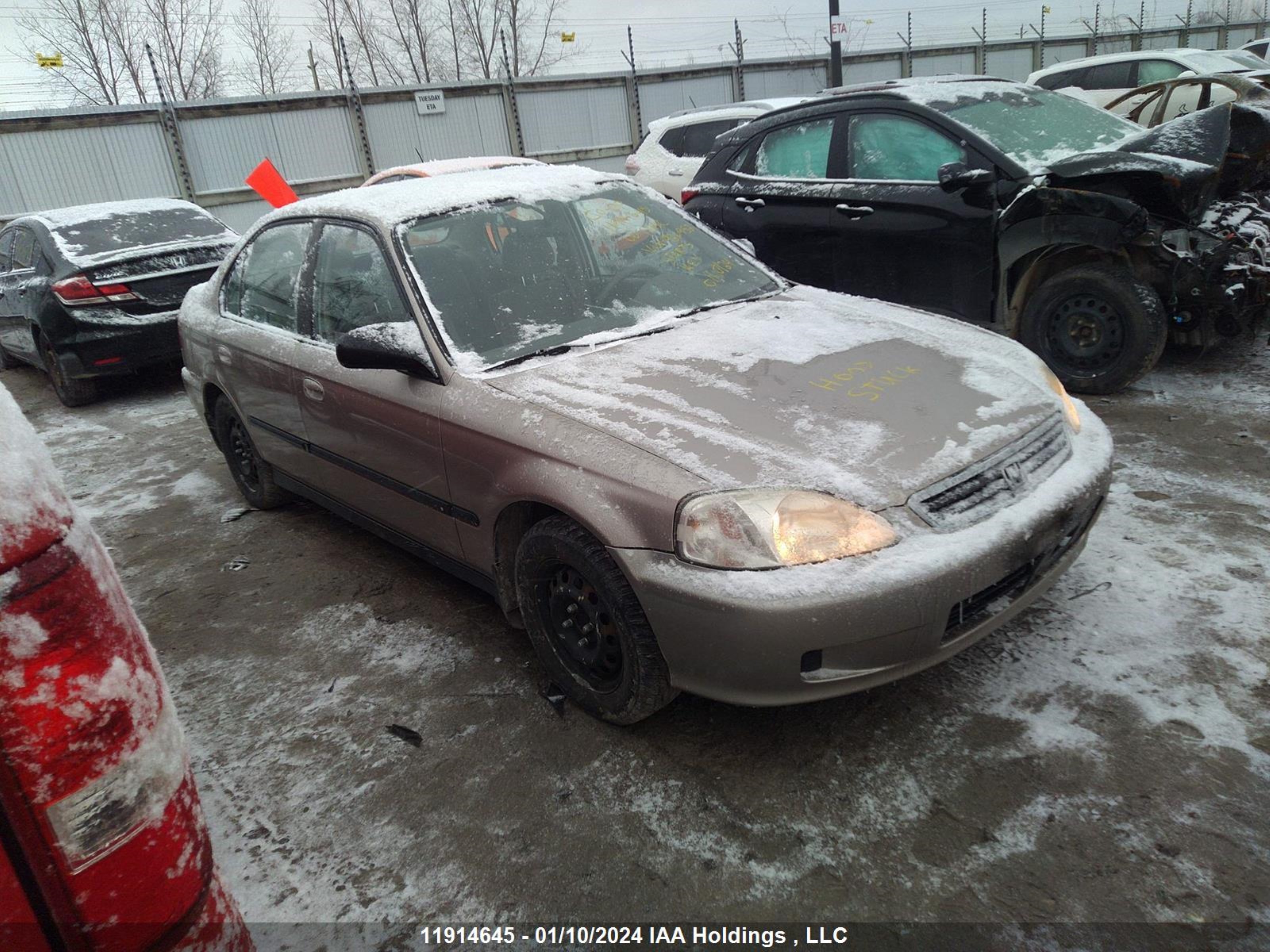 HONDA CIVIC 2000 2hgej6619yh920952