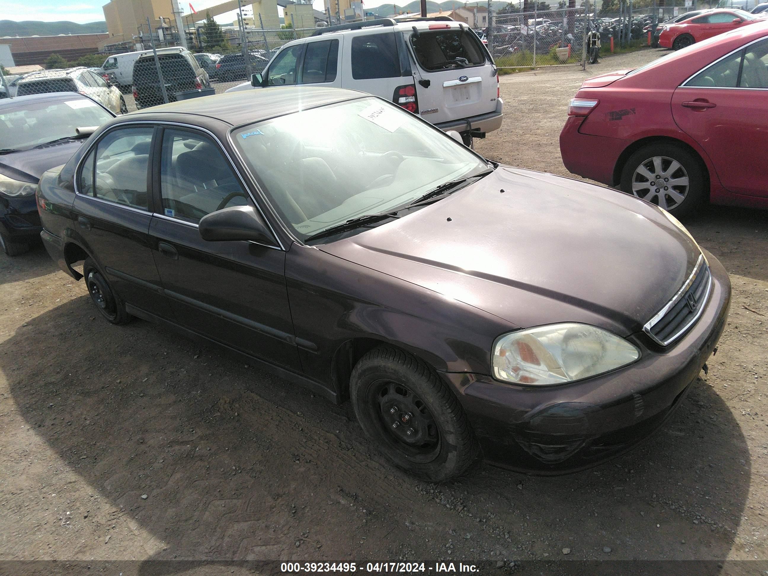 HONDA CIVIC 2000 2hgej6675yh541497