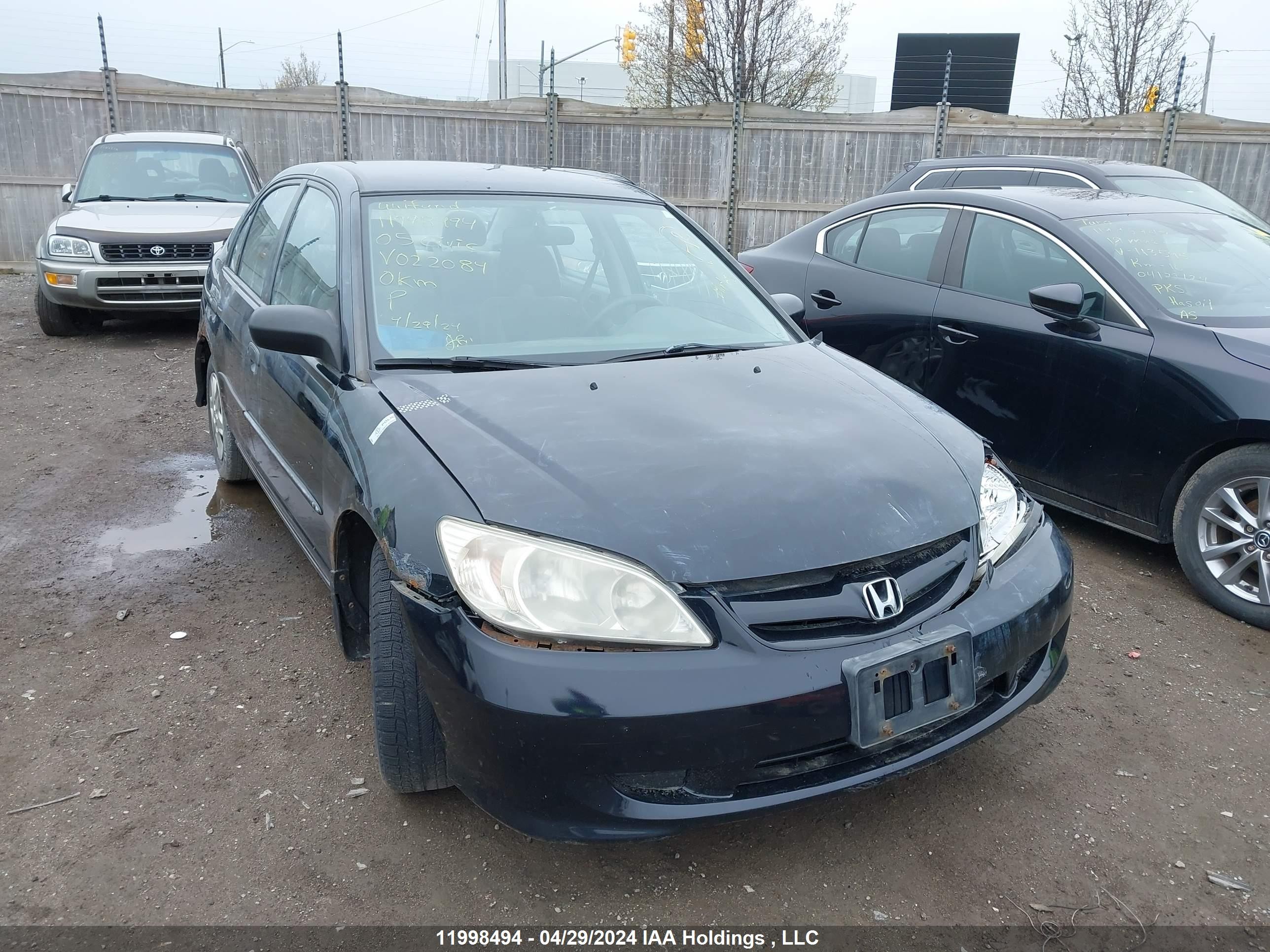 HONDA CIVIC 2005 2hges16335h022084