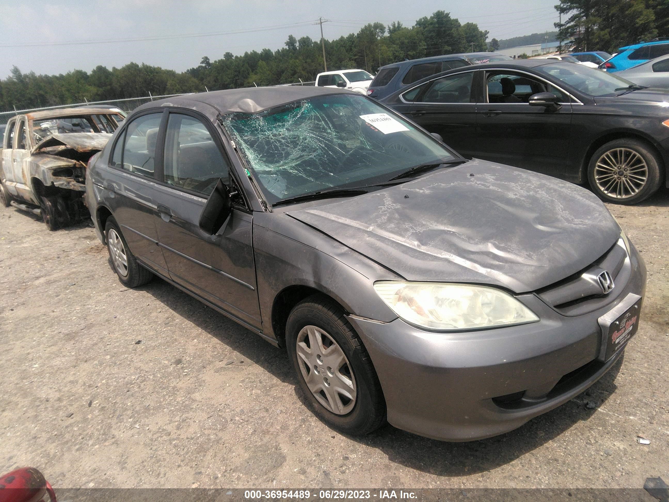 HONDA CIVIC 2005 2hges16345h577416