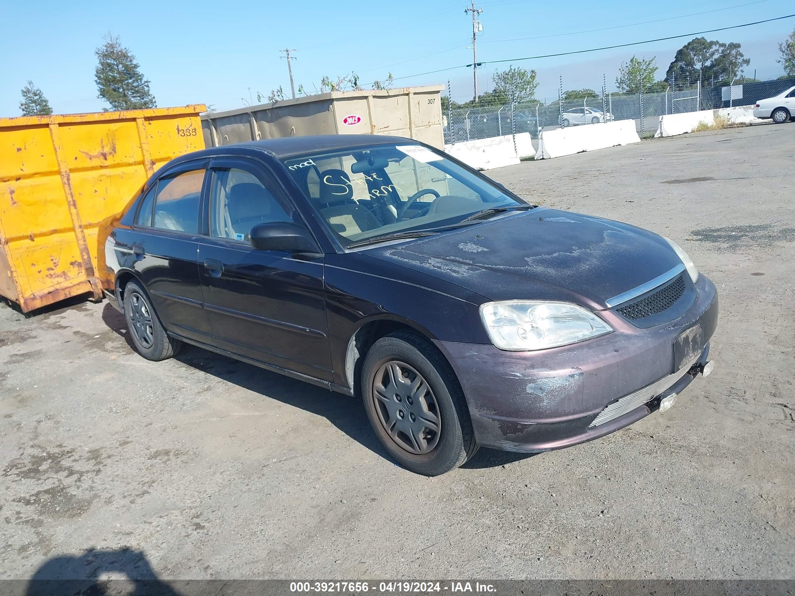 HONDA CIVIC 2001 2hges16581h601373