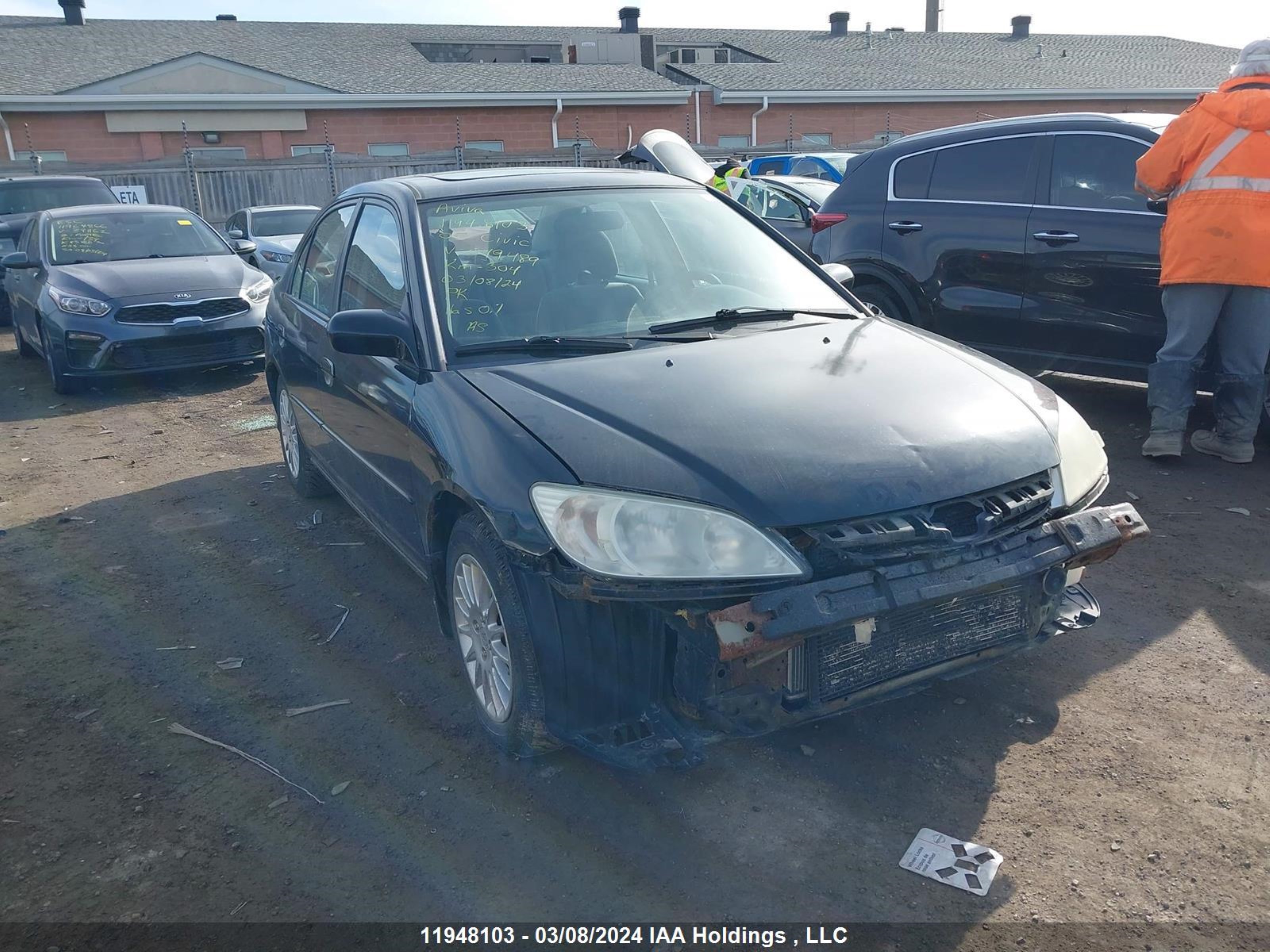 HONDA CIVIC 2005 2hges16675h049489