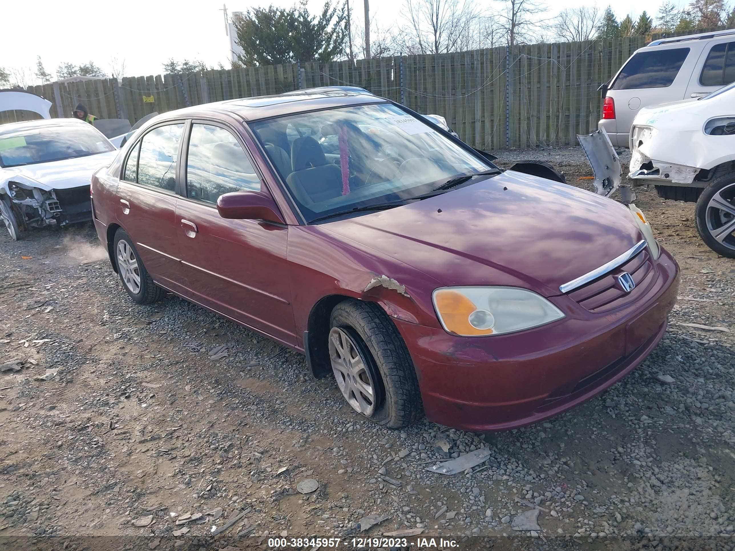 HONDA CIVIC 2003 2hges26763h601897