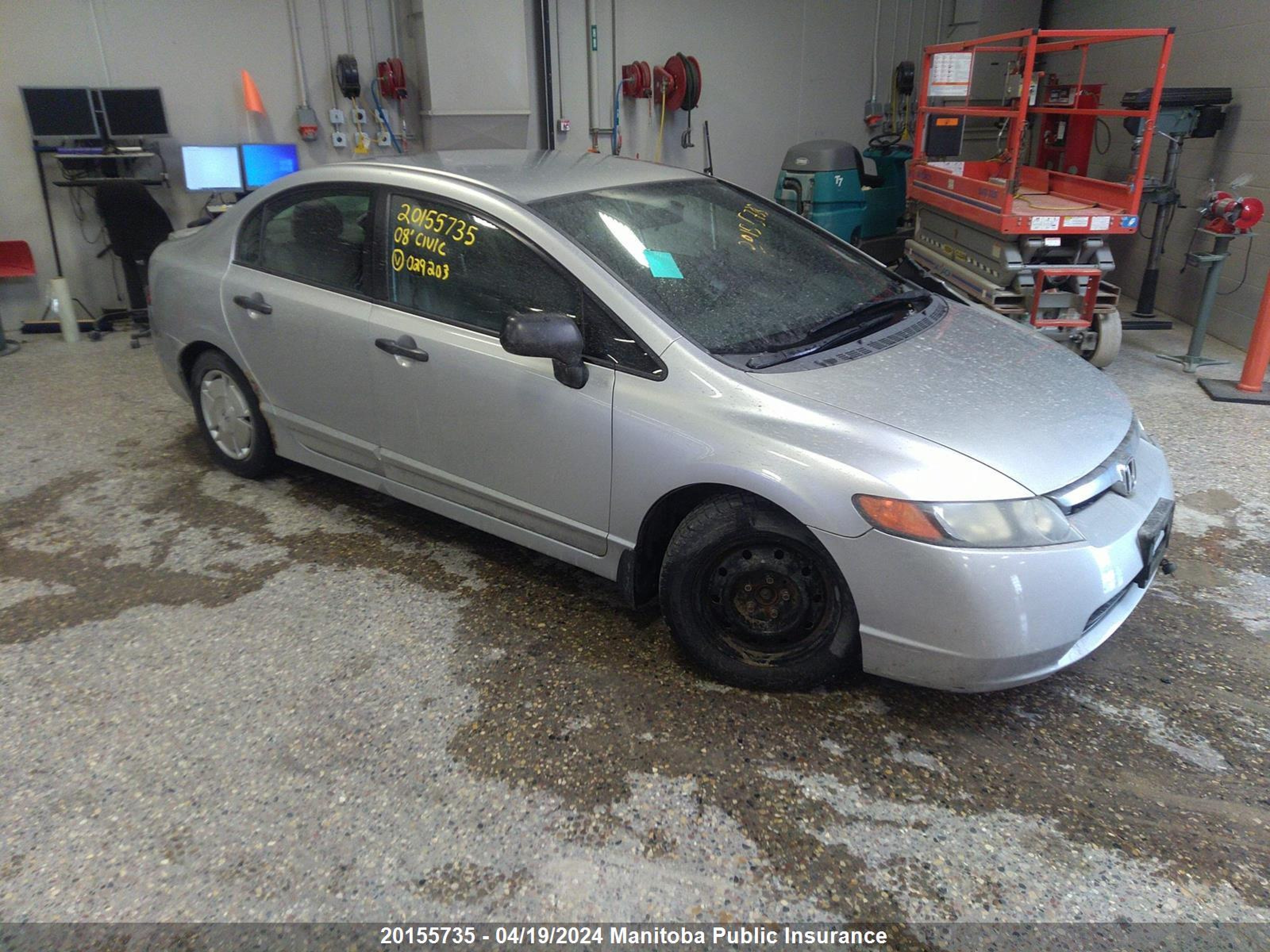 HONDA CIVIC 2008 2hgfa15418h029203