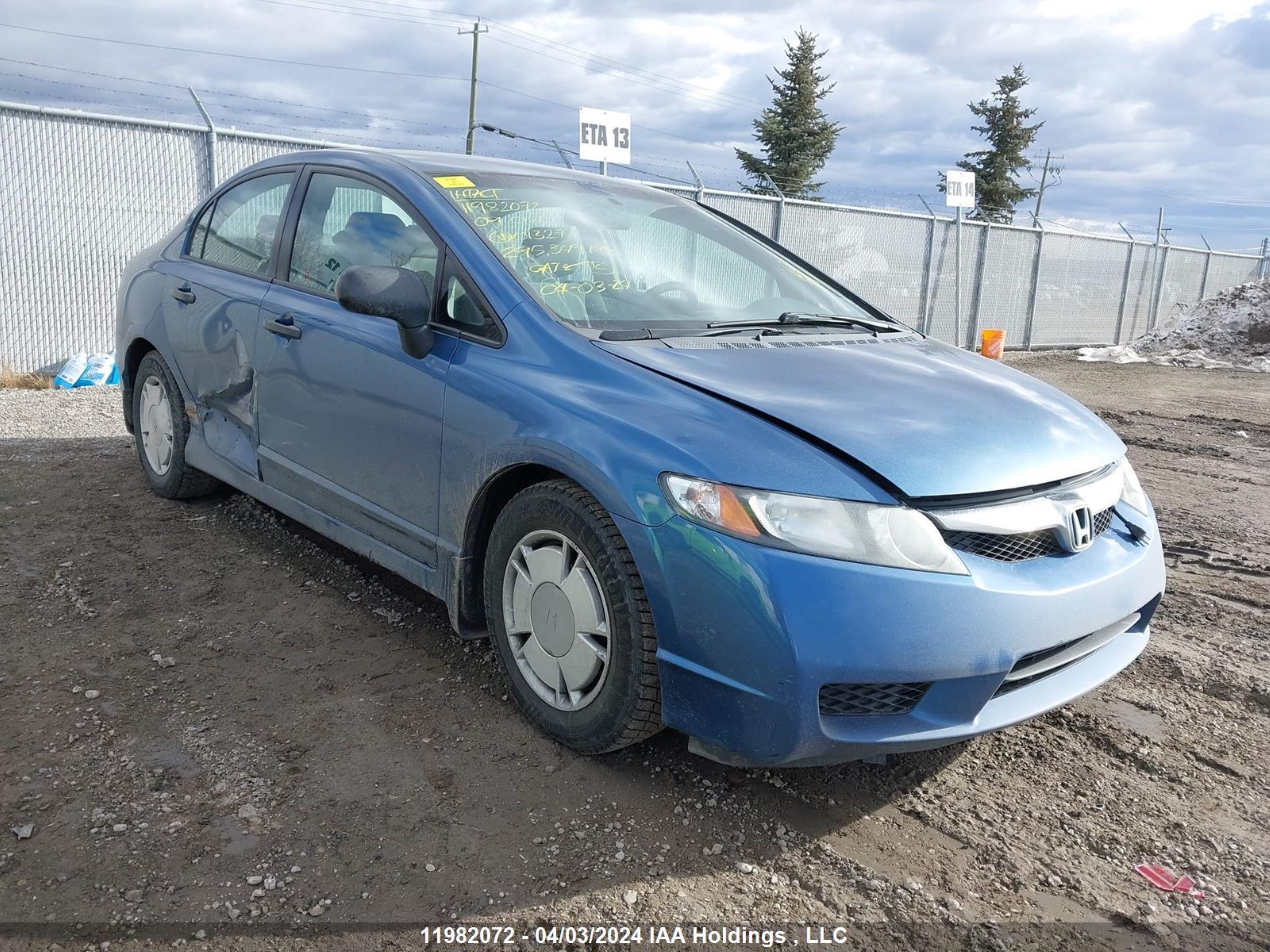 HONDA CIVIC 2009 2hgfa15449h013272