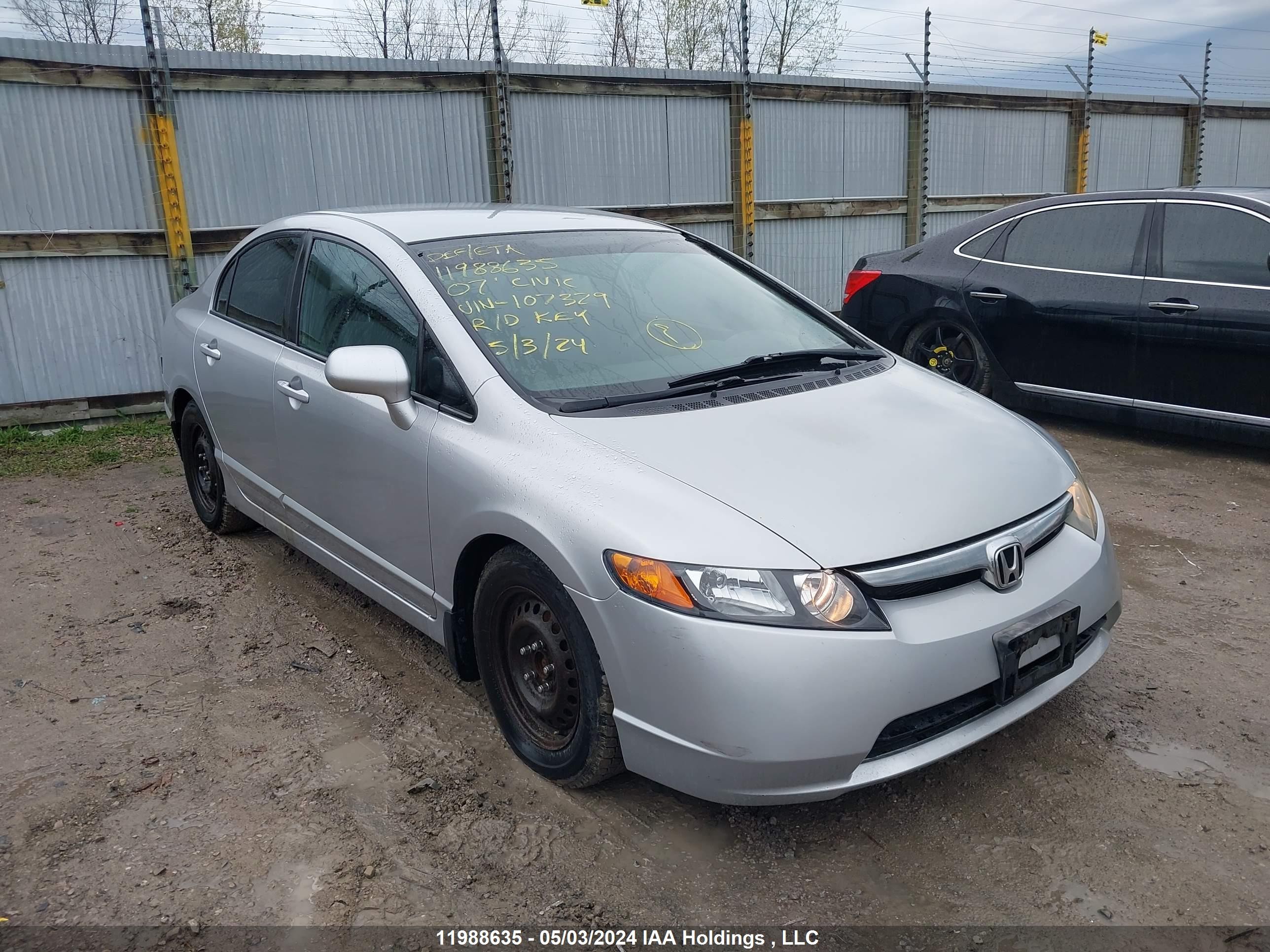 HONDA CIVIC 2007 2hgfa15597h107329