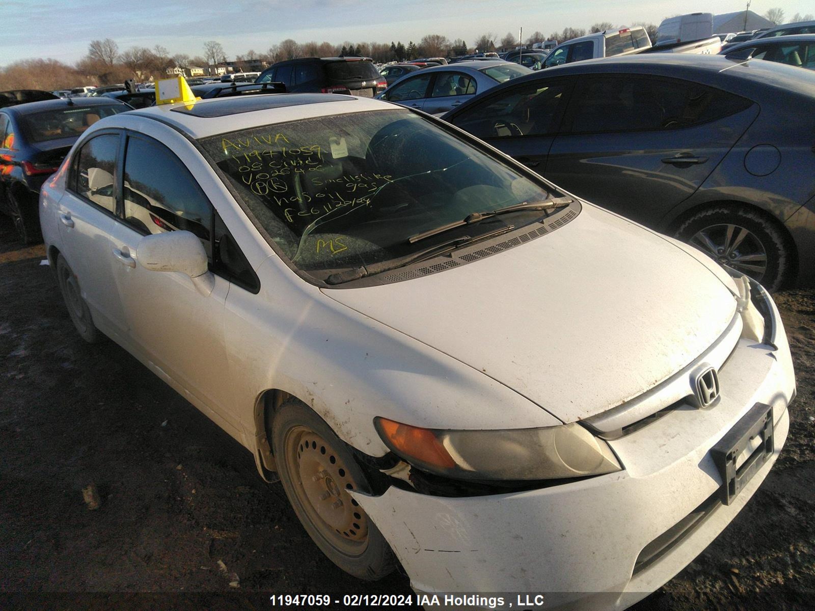 HONDA CIVIC 2008 2hgfa15968h026406