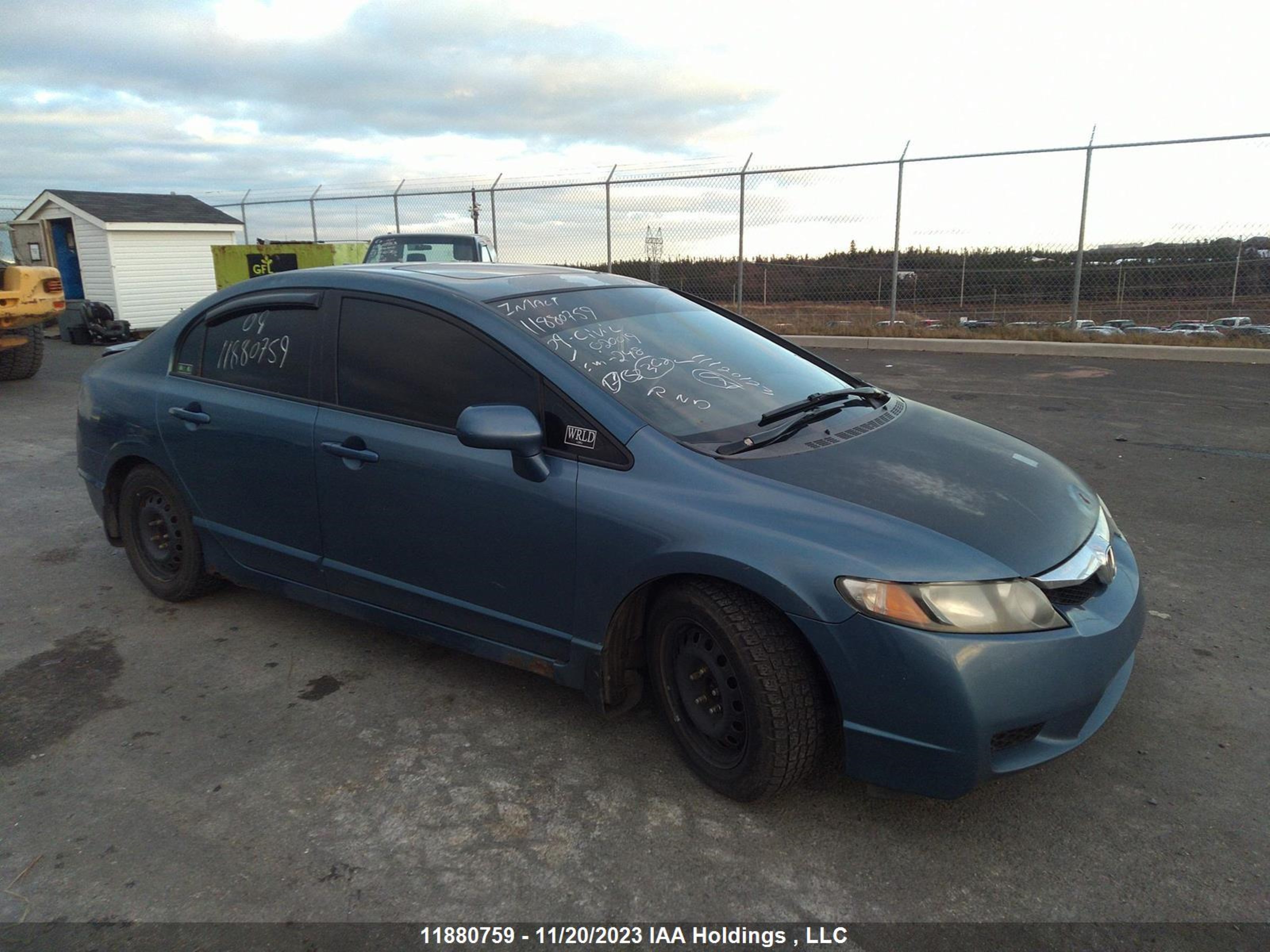 HONDA CIVIC 2009 2hgfa16009h020019