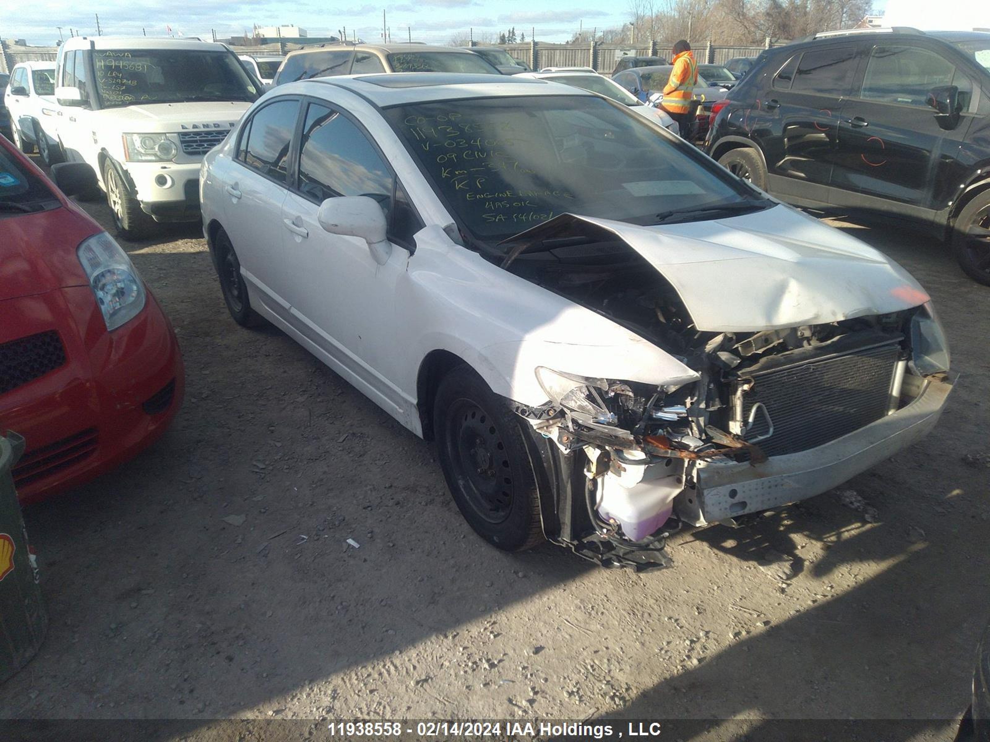 HONDA CIVIC 2009 2hgfa16049h034005