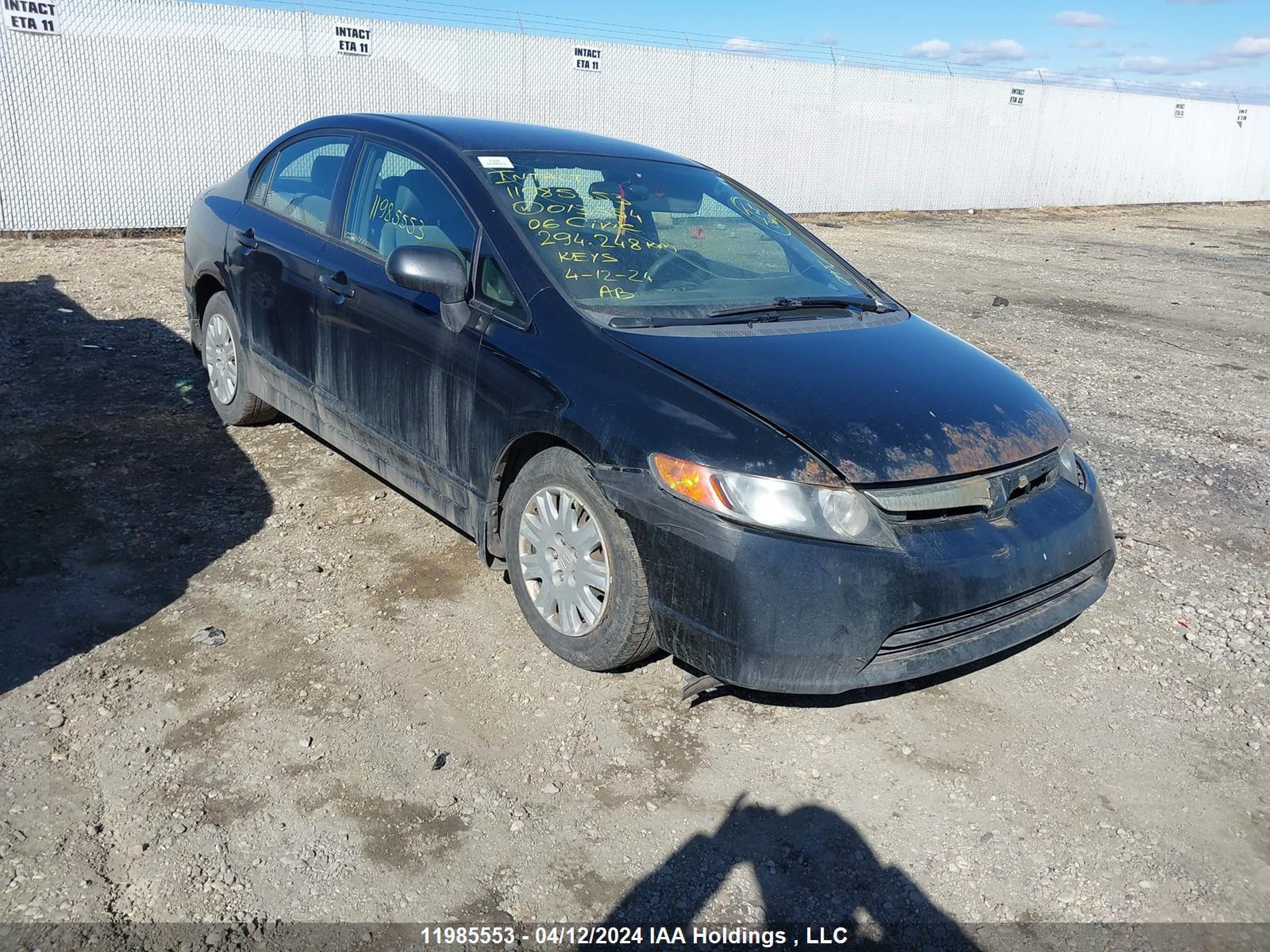 HONDA CIVIC 2006 2hgfa16316h013554