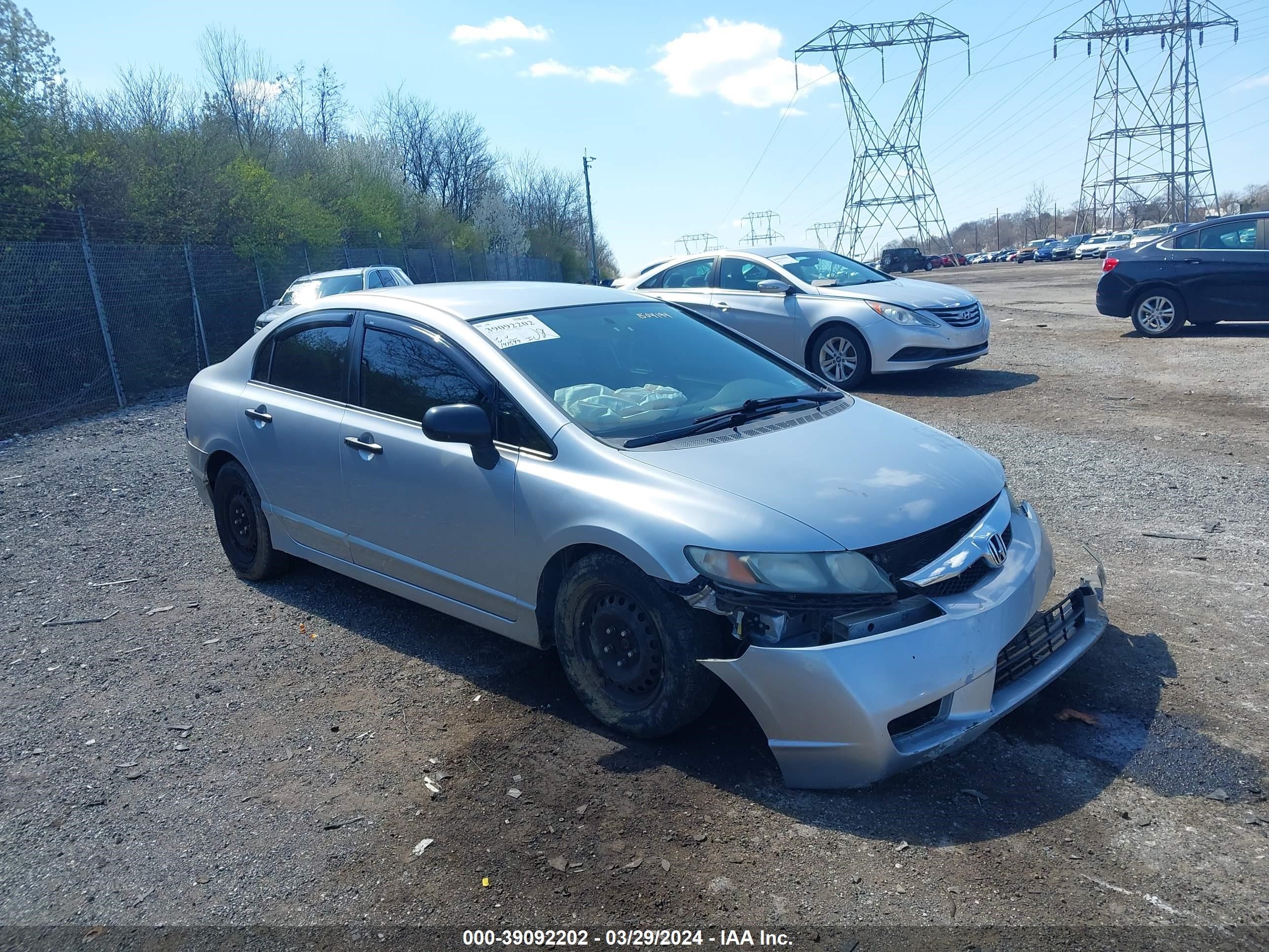 HONDA CIVIC VP 2009 2hgfa16339h504194