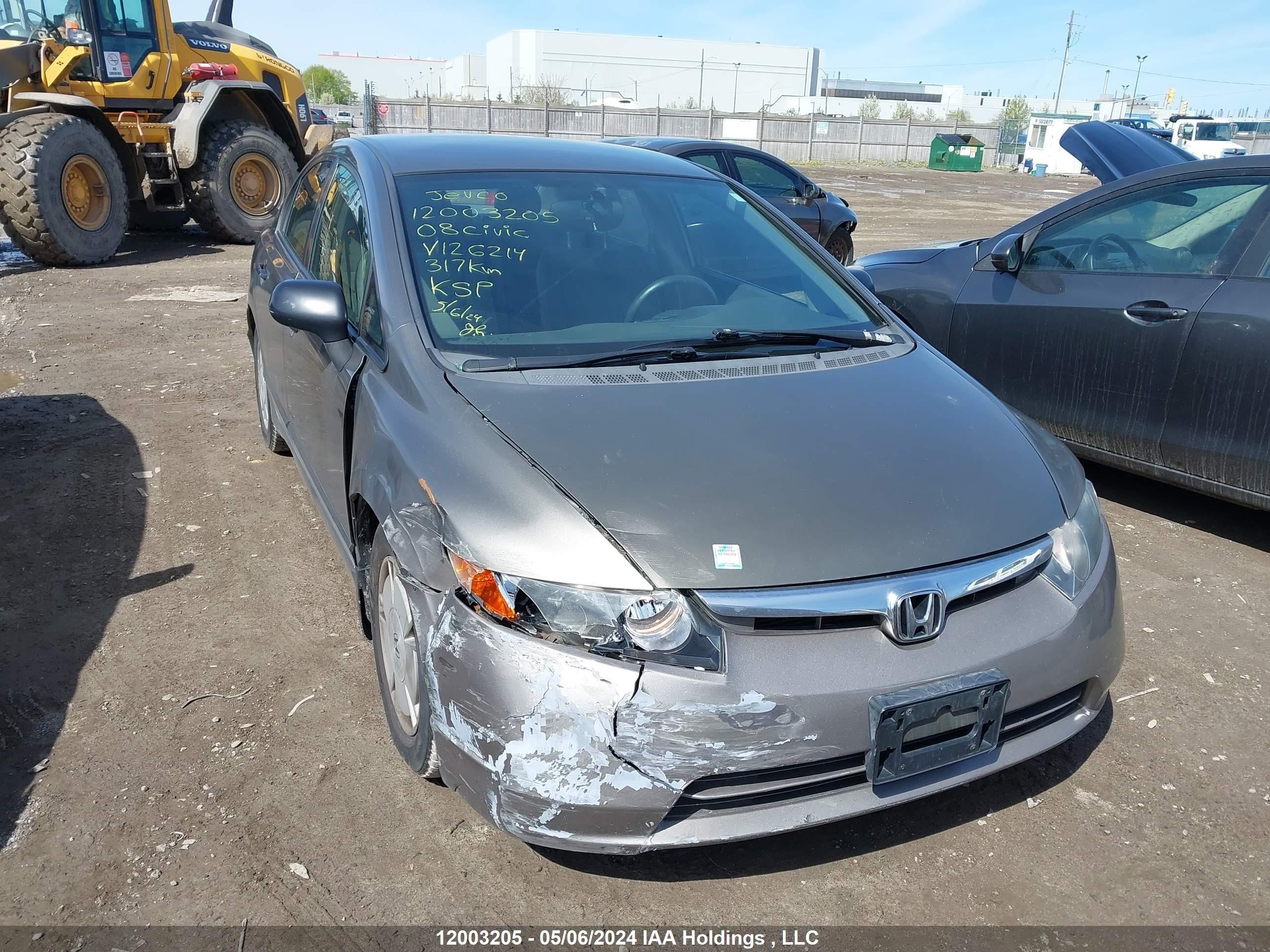 HONDA CIVIC 2008 2hgfa16408h126214