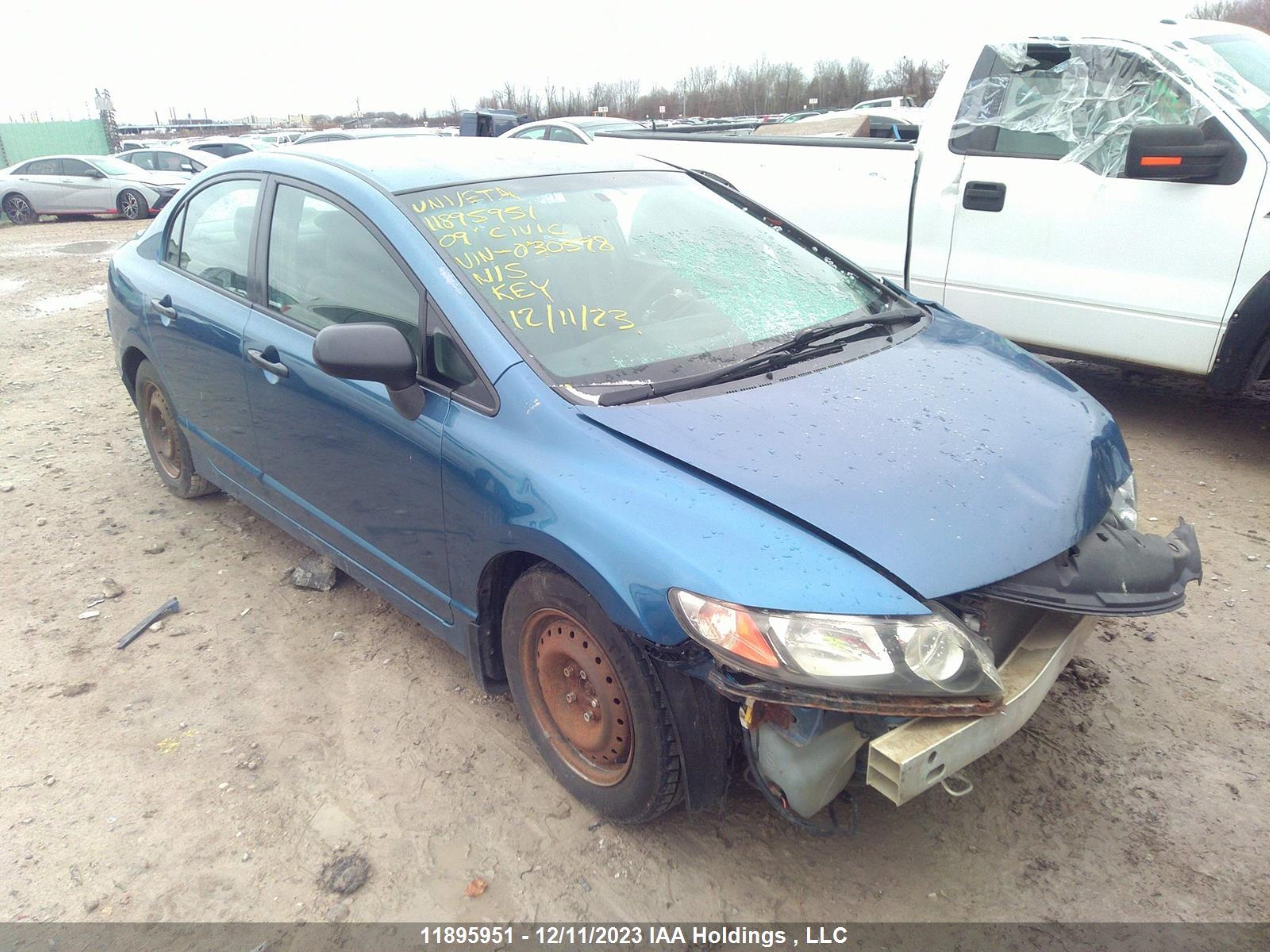 HONDA CIVIC 2009 2hgfa16409h030598