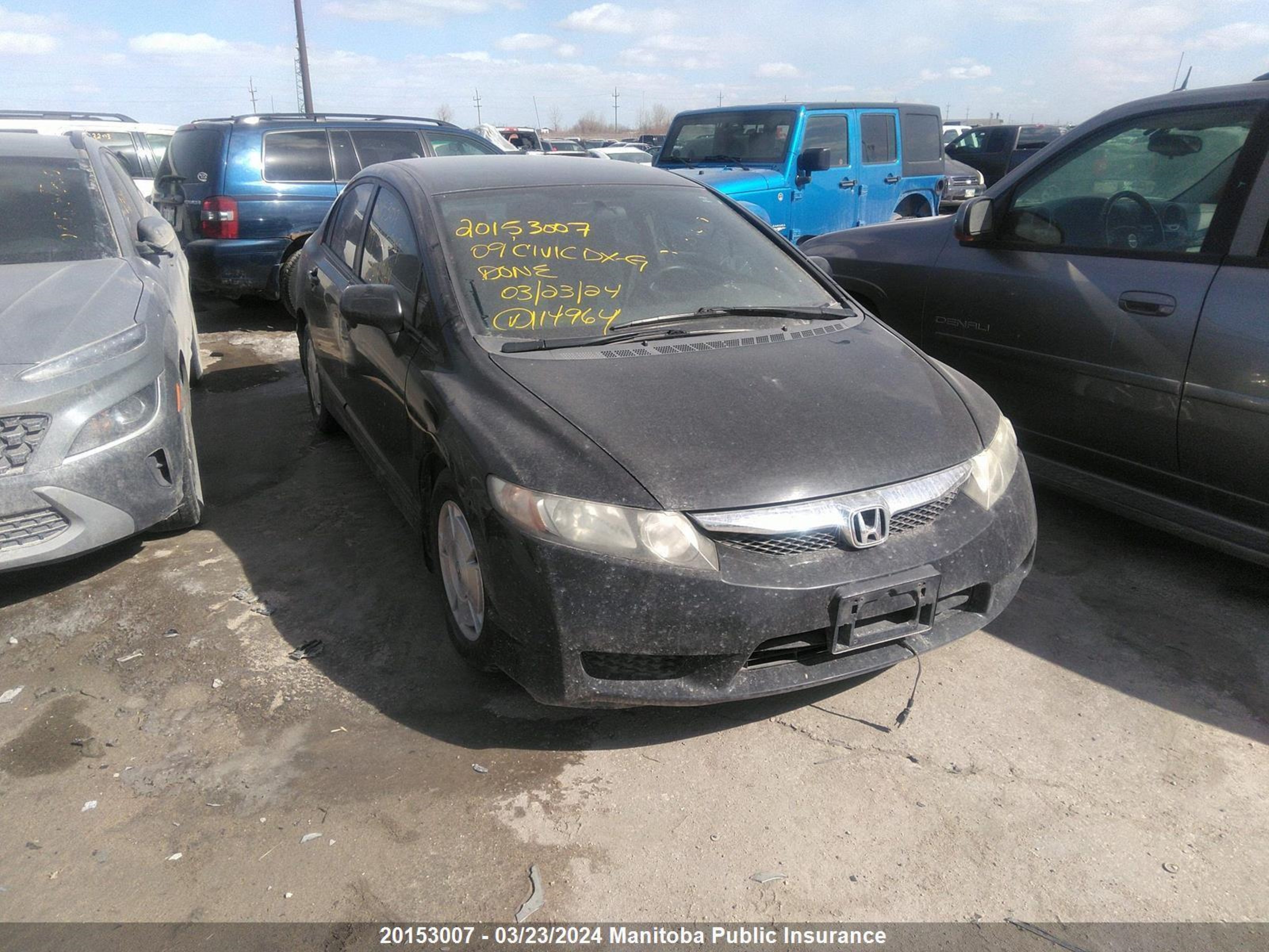 HONDA CIVIC 2009 2hgfa16439h114964