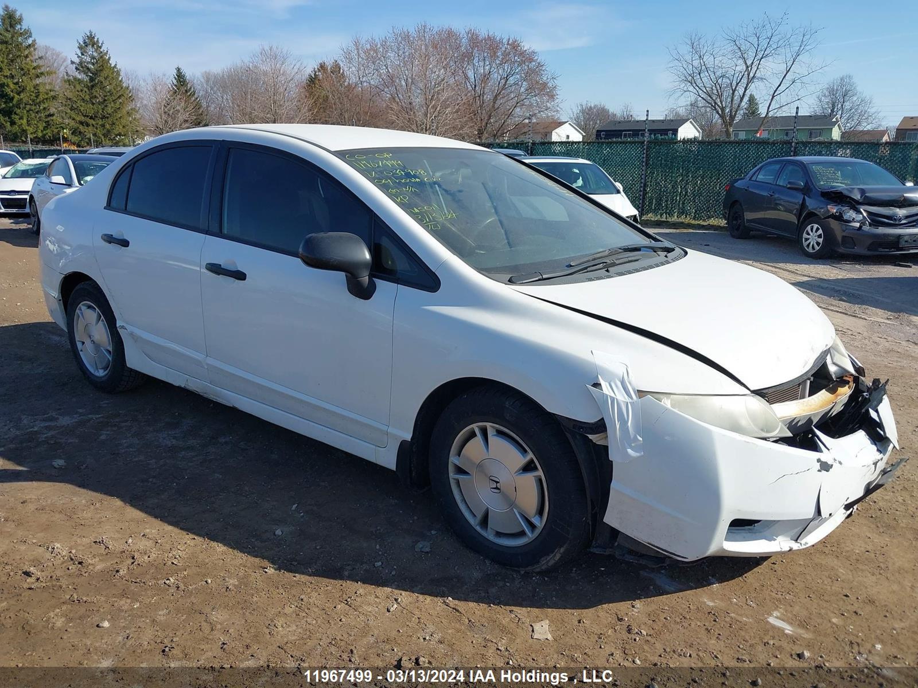 HONDA CIVIC 2009 2hgfa16499h034908